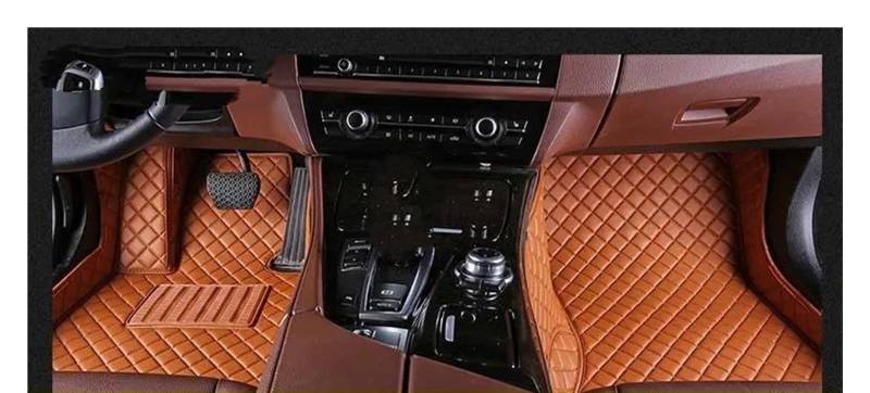 Auto Fußmatten Für X5 Für E53 E70 F15 Für G05 F85 F95 Auto 2000-2023 Custom Car Fußmatten Teppiche Fuß Coche Zubehör Automatte Passend(Brown,2006-2013 E70) von Awqmx