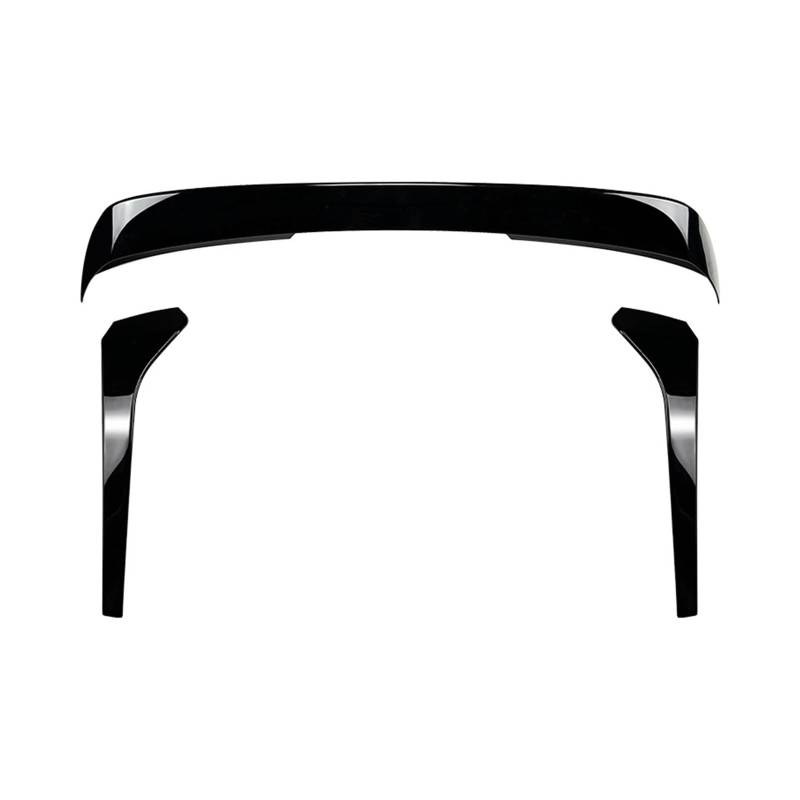 Auto Heckspoilerflügel Für VW Für Tiguan Für MK2 2017-2023 Auto Schwanz Flügel Feste Wind Spoiler Hinten Seite Flügel Heckdachspoiler(3pcs Black) von Awqmx