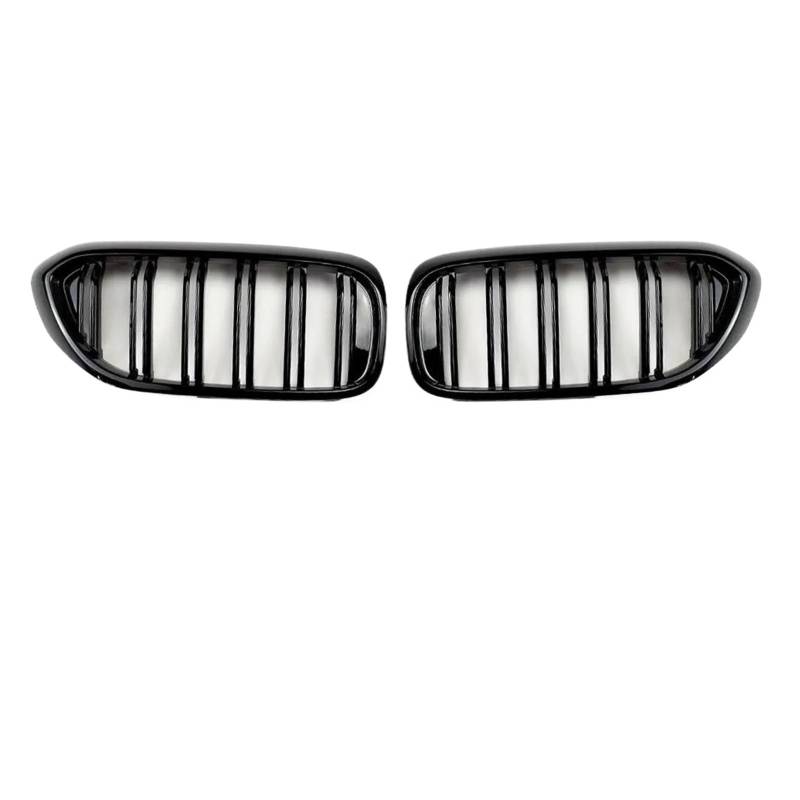 Auto Kühlergrill Für 5 Series Für M5 G30 G31 520i 530i 540i ABS 2-Lamellen Glanz Schwarz Front Niere Kühlergrill Front Stoßstange Grill Front Kühlergrill von Awqmx