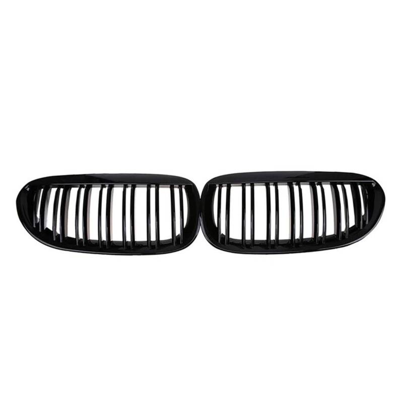 Auto Kühlergrill Für 6 Series E63 E64 2003-2010 51137008915 2-teiliges Auto-Renngitter, Nierengrill Vorne Links Und Rechts, Doppelliniengrill Front Kühlergrill von Awqmx