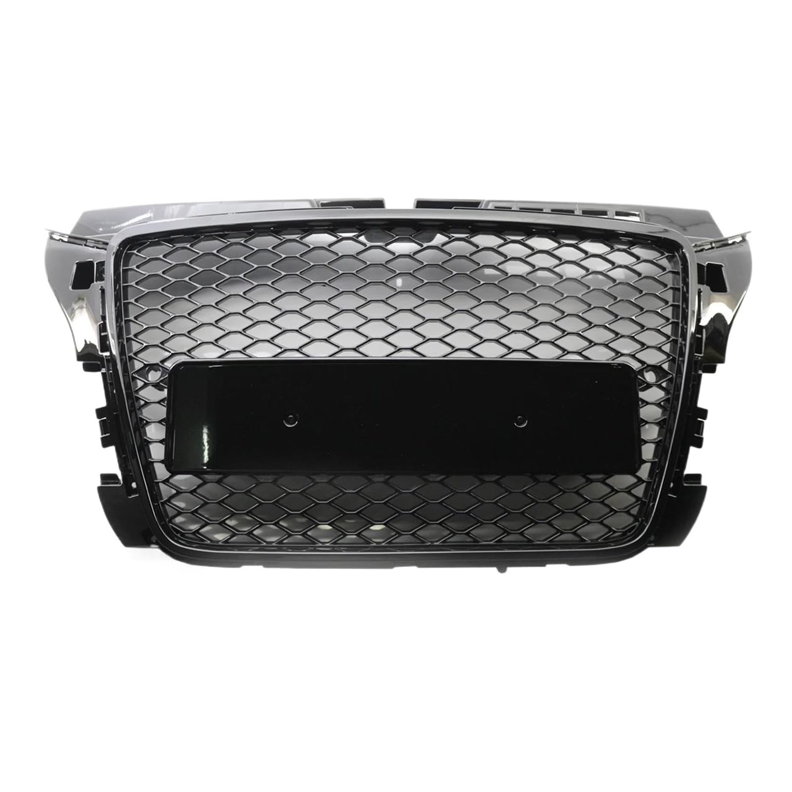 Auto Kühlergrill Für A3 S3 8P 2008-2012 Schwarz Glänzend Renngitter Oberer Kühlergrill RS3-Stil Wabengrillabdeckung Auto-Frontstoßstangengrill Front Kühlergrill von Awqmx