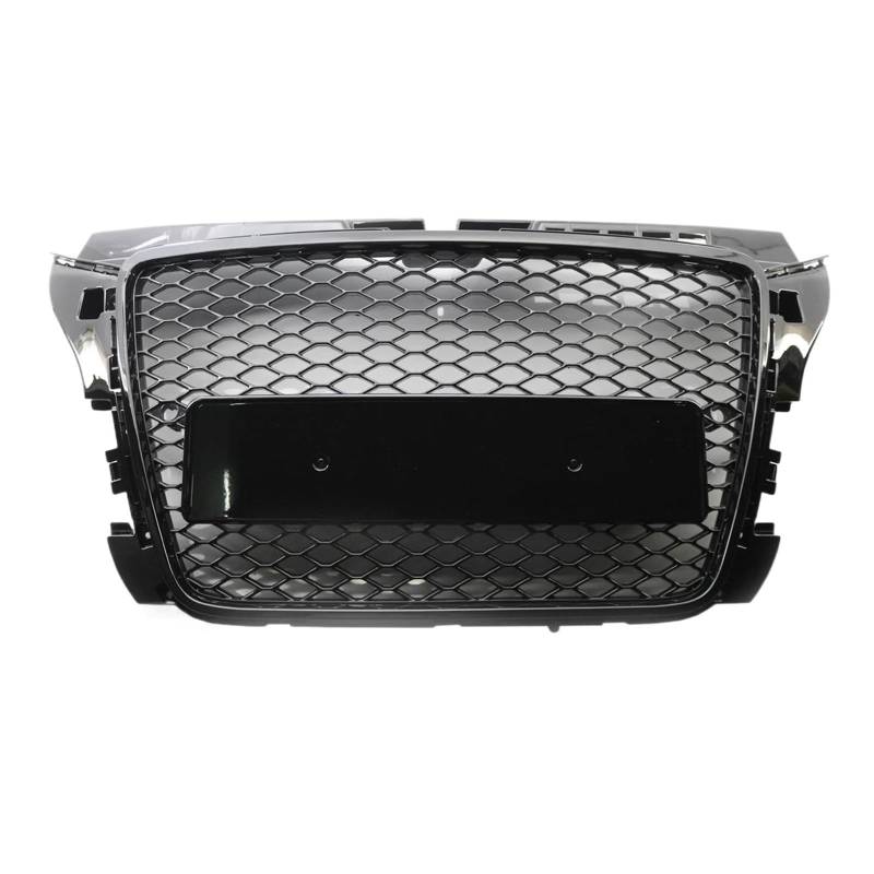 Auto Kühlergrill Für A3 S3 8P 2008-2012 Schwarz Glänzend Renngitter Oberer Kühlergrill RS3-Stil Wabengrillabdeckung Auto-Frontstoßstangengrill Front Kühlergrill von Awqmx