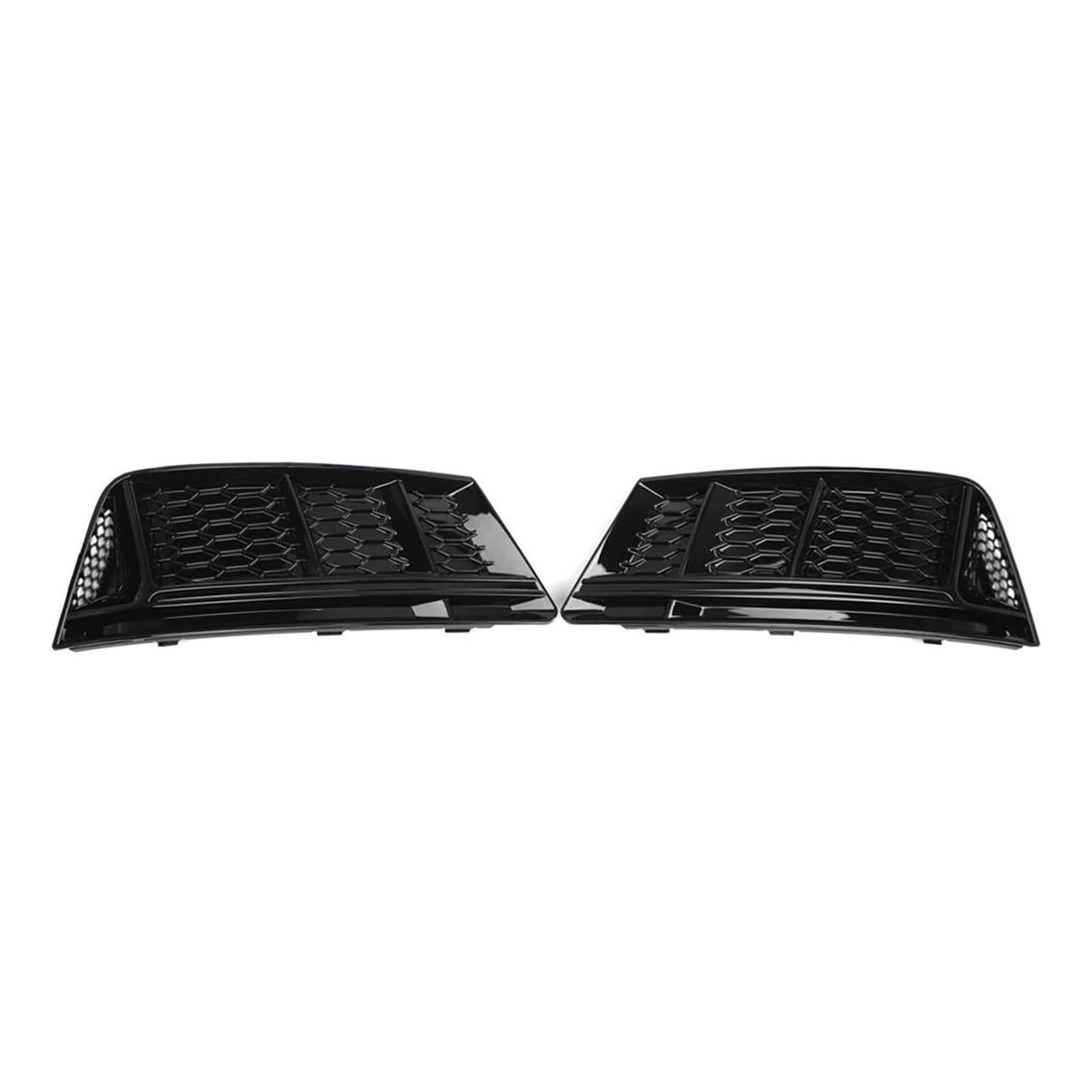 Auto Kühlergrill Für A4 B9 Standard Version 2016 2017 2018 Glänzend Schwarz 2 Stücke RS4 Stil Auto Vorderen Stoßfänger Unteren Grill Nebel Licht Kühlergrill Front Kühlergrill von Awqmx