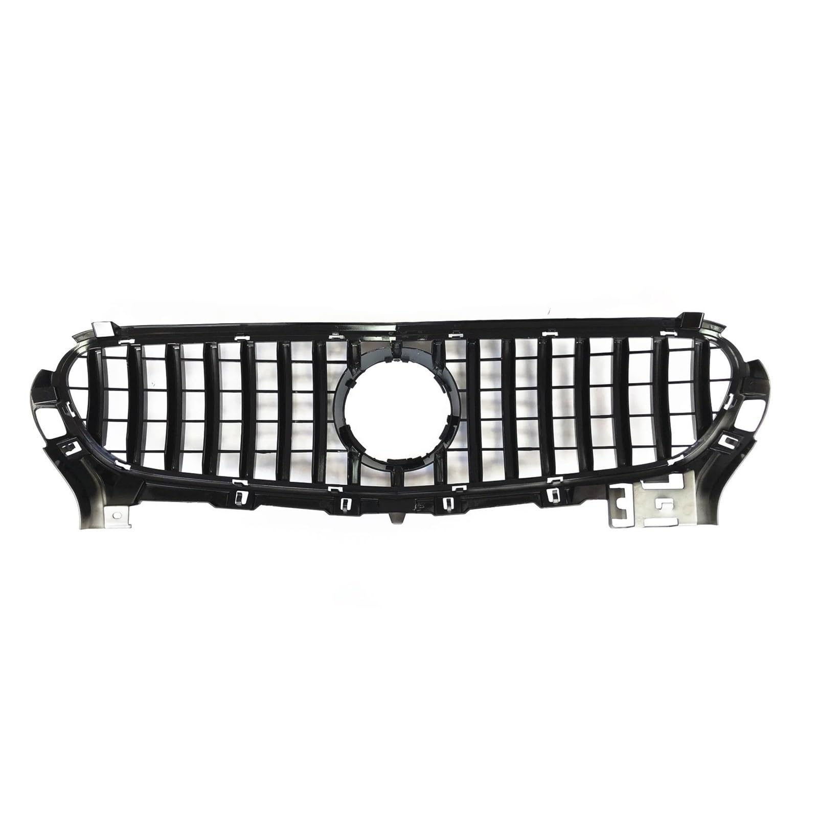 Auto Kühlergrill Für Benz Für AMG GT S C190 R190 2015-2016 2017 Coupe 2-Türer GT Stil Schwarz Obere Stoßstange Haube Mesh Grid Front Kühlergrill Front Kühlergrill(Schwarz) von Awqmx