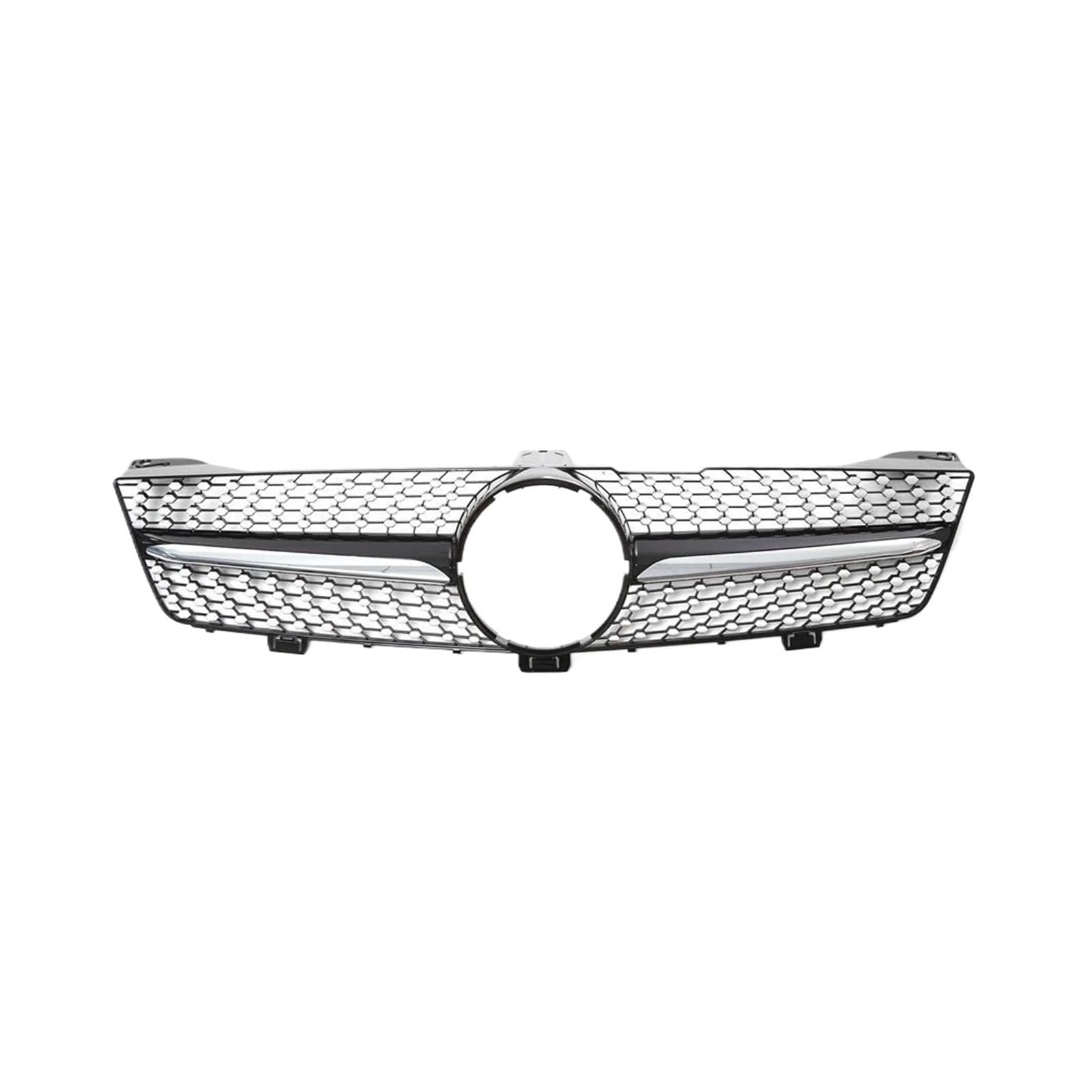 Auto Kühlergrill Für Benz Für CLS-Klasse W219 2005-2008 CLS350 CLS550 CLS63 Für AMG Diamond Style Stoßstangengrill Glänzend Schwarz GTR Style Grille Front Kühlergrill(Diamonds-Black) von Awqmx