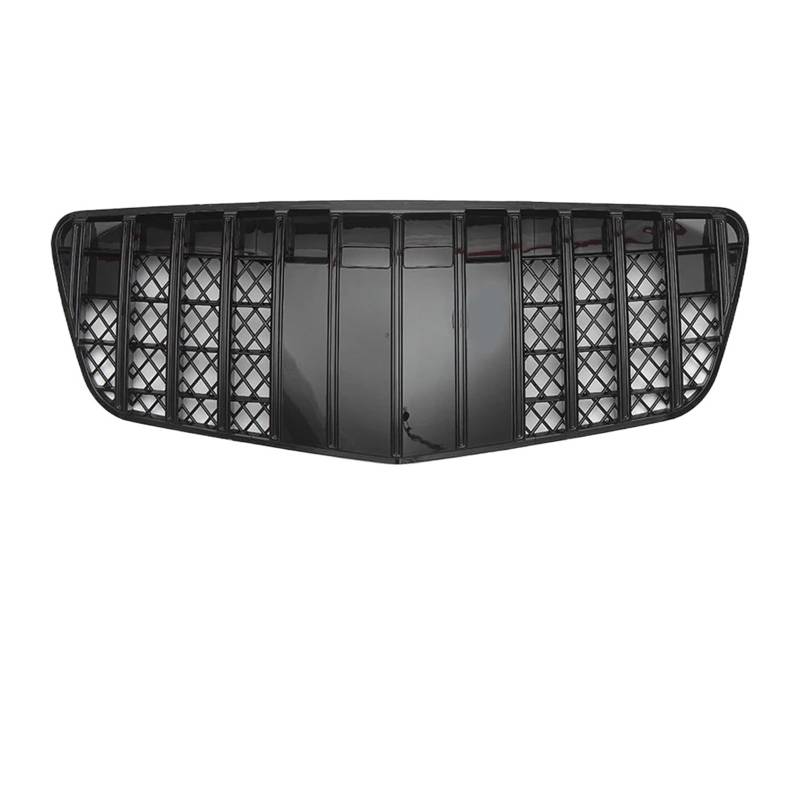 Auto Kühlergrill Für Benz Für E-Klasse W211 E500 E63 2007-09 Obere Gitter Tuning-Zubehör Front Glänzend Schwarz AMG Stil Stoßstangengitter Front Kühlergrill(GTR-Glossy Black) von Awqmx