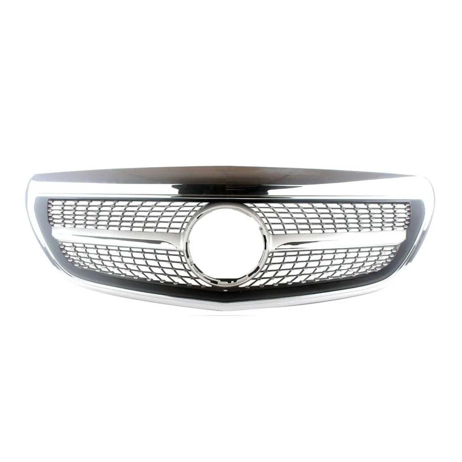 Auto Kühlergrill Für Benz Für E-Klasse W213 2016 2017 2018 2019 2020 Auto Vorne Racing Grill Kühler Elegante Grille Front Kühlergrill(Chrome No Camera HOL) von Awqmx