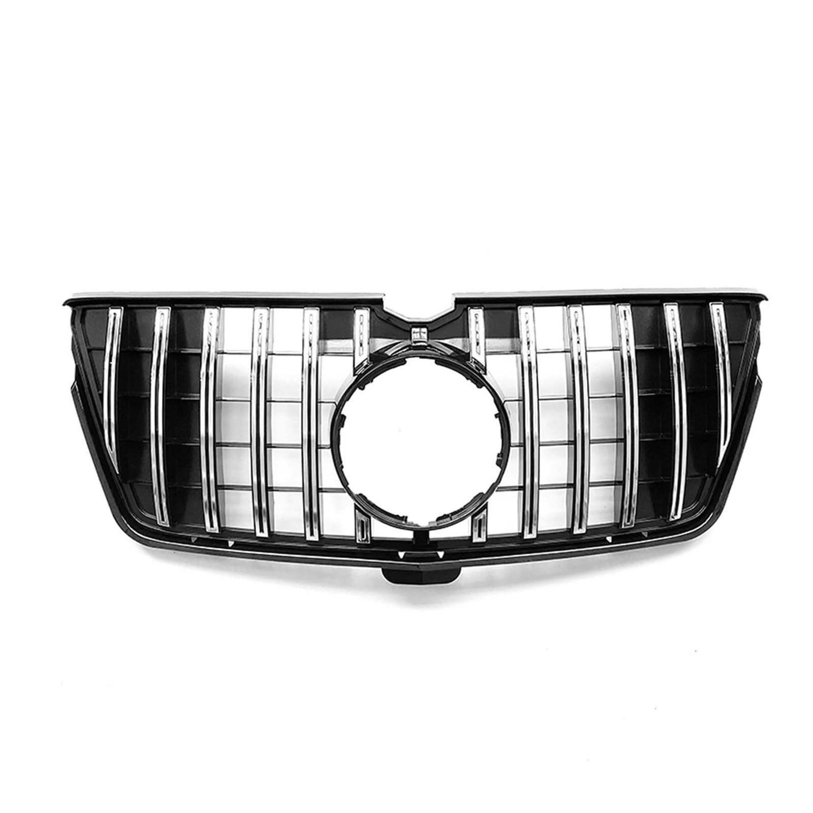 Auto Kühlergrill Für Benz Für GL Klasse X164 2006-2012 GL350 GL450 GL500 GL550 GT Schwarz/Silber Obere Stoßstange Haube Mesh Grill Gitter Kühlergrill Front Kühlergrill(Silber) von Awqmx