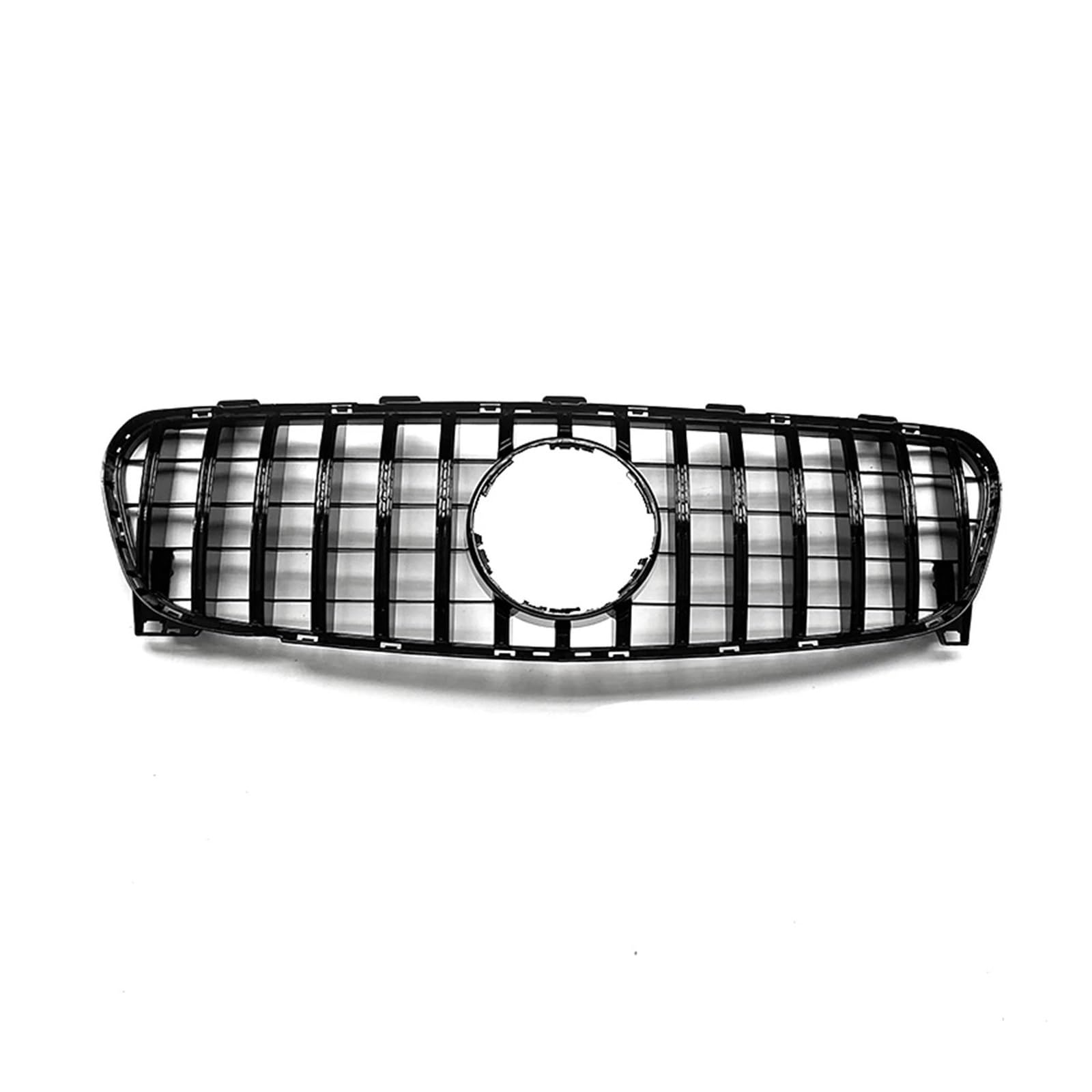 Auto Kühlergrill Für Benz Für GLA Klasse X156 2017-2020 GLA200 GLA250 GLA45 GT Stil Schwarz/Silber Grill Kühlergrill Oberen Stoßfänger Haube Mesh Front Kühlergrill(Schwarz) von Awqmx