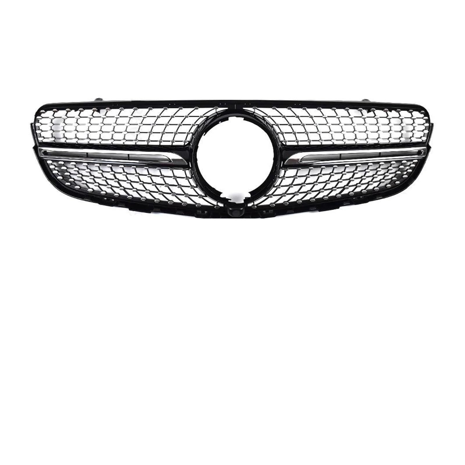 Auto Kühlergrill Für Benz Für GLC X253 2015-2018 200 220 250 300 350 Tuning Fronteinlass Grille Gitter GT Diamant Stil Grill Body Kit Styling Front Kühlergrill(Diamond Black) von Awqmx