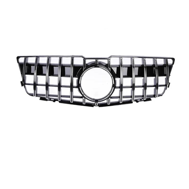 Auto Kühlergrill Für Benz Für GLK X204 2008-2015 Schwarz Silber Front Stoßstange Panamericana GT Kühlergrill Stil X204 300 350 400 Grill Diamant Front Kühlergrill(GT Chrome 08-12) von Awqmx