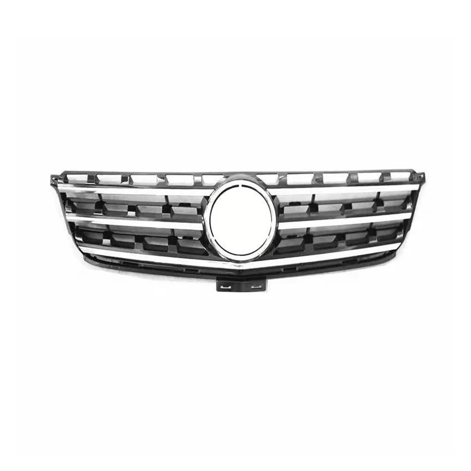 Auto Kühlergrill Für Benz Für W164 ML Klasse Glänzend Schwarz Racing Grill ML350 320 400 500 2005 06 07 08 09 10 11 2012 Front Stoßstange Grille Netz Front Kühlergrill(09-12 C Black) von Awqmx