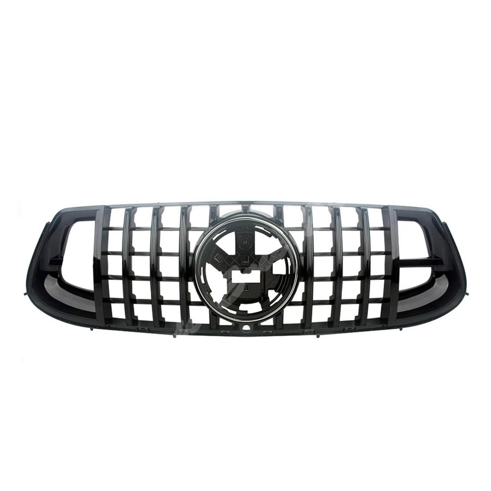 Auto Kühlergrill Für Benz Für W167 Für GLE-Klasse GLE53 GLE63 S Für AMG 2020-ON Sport Stil Vorne Racing Stoßstange Grille Obere Abdeckung Front Kühlergrill(All Black) von Awqmx