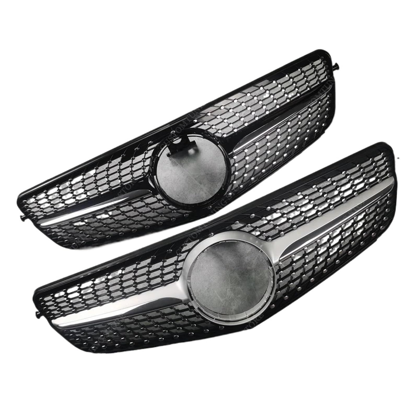 Auto Kühlergrill Für Benz Für W204 C-Klasse C250 C230 C300 C350 2007-2014 Frontstoßstangengrill Bodykits Tuning Falling Star Air Intake Grille Front Kühlergrill(Color B) von Awqmx