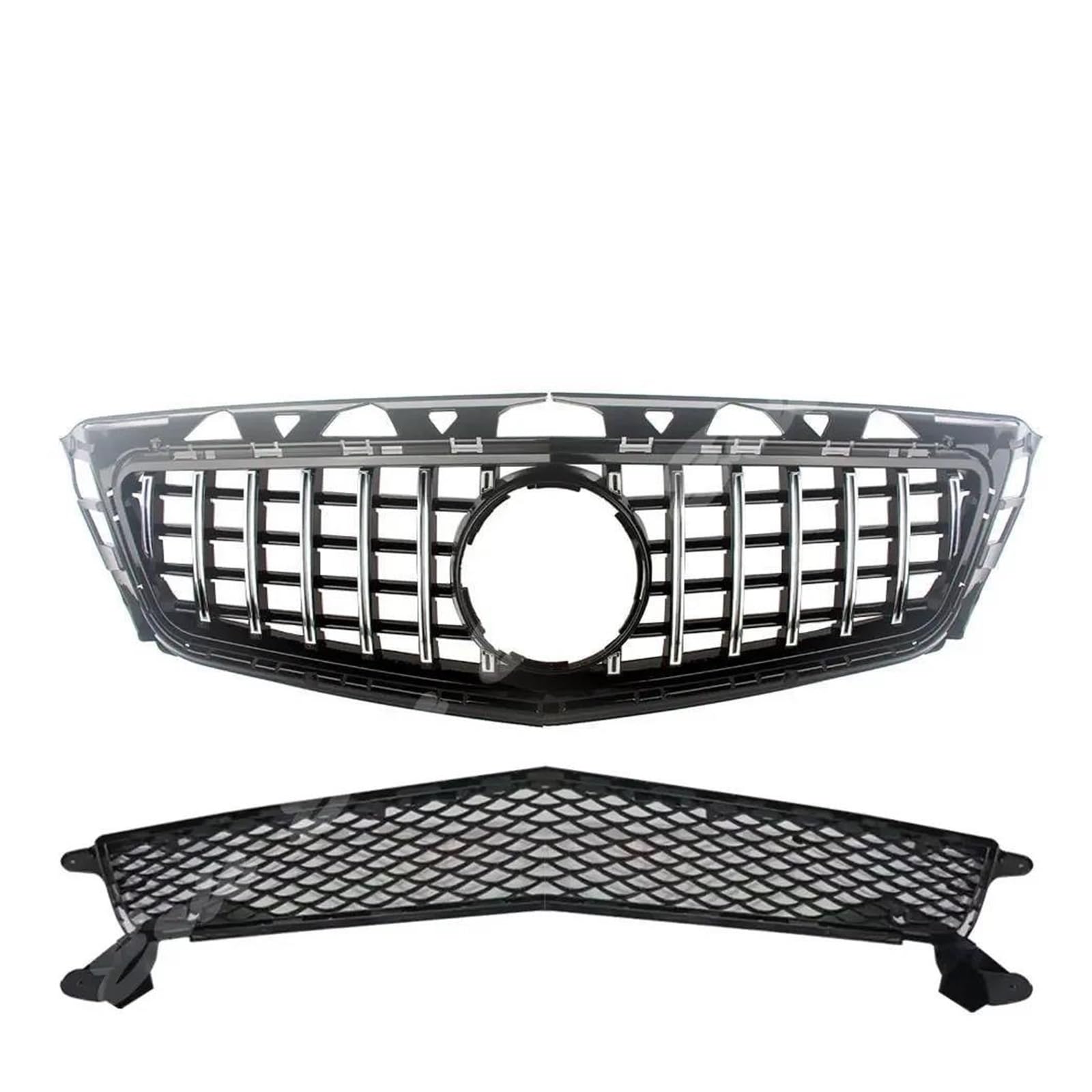 Auto Kühlergrill Für Benz Für W218 CLS63 Für AMG 2012 2013 2014 Vorne Racing Billet Stoßstange Grille Obere Grill Abdeckung Front Kühlergrill(Chrome) von Awqmx