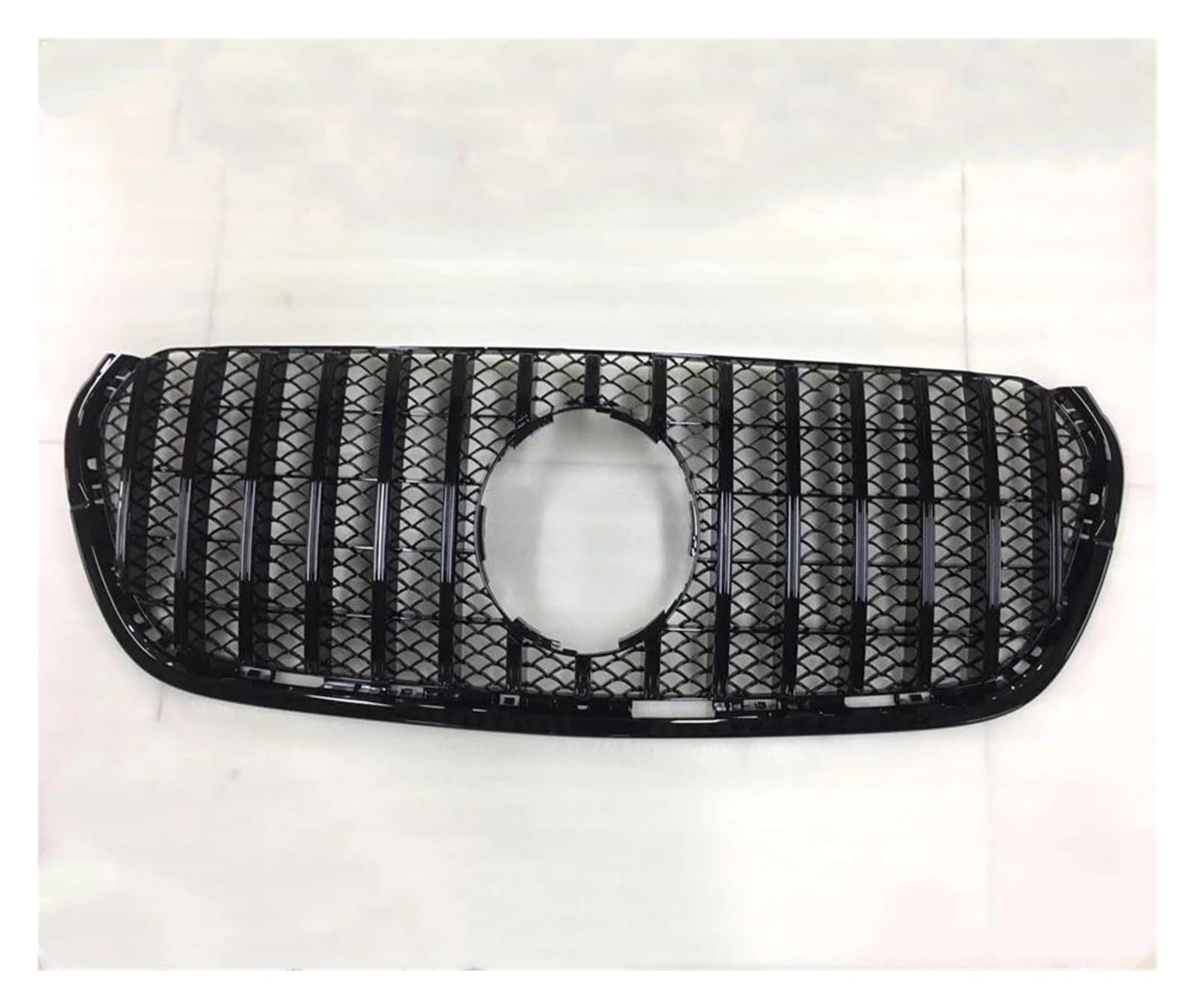 Auto Kühlergrill Für Benz Für X-Klasse 2018 2019 2020 GT Stil Silber/Schwarz Frontgrill Grill Oberen Stoßfänger Ansaughaube Mesh Kit Gitter Gitter Front Kühlergrill(Schwarz) von Awqmx