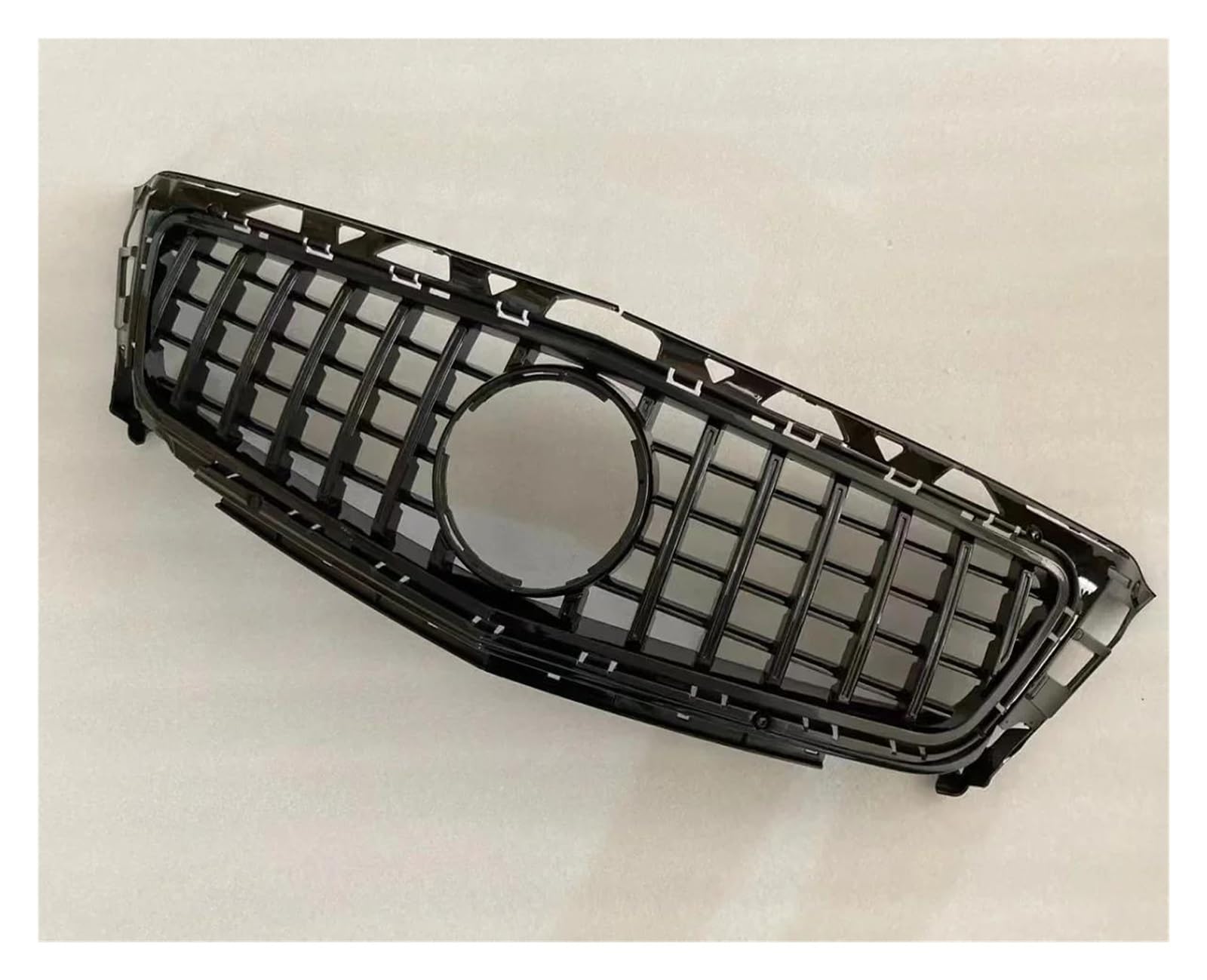 Auto Kühlergrill Für Benz W218 Für CLS-Klasse CLS350 CLS400 CLS500 CLS550 2015-2018 Für AMG Front Racing Billet Stoßstange Grille Obere Grill Abdeckung Front Kühlergrill(Schwarz) von Awqmx