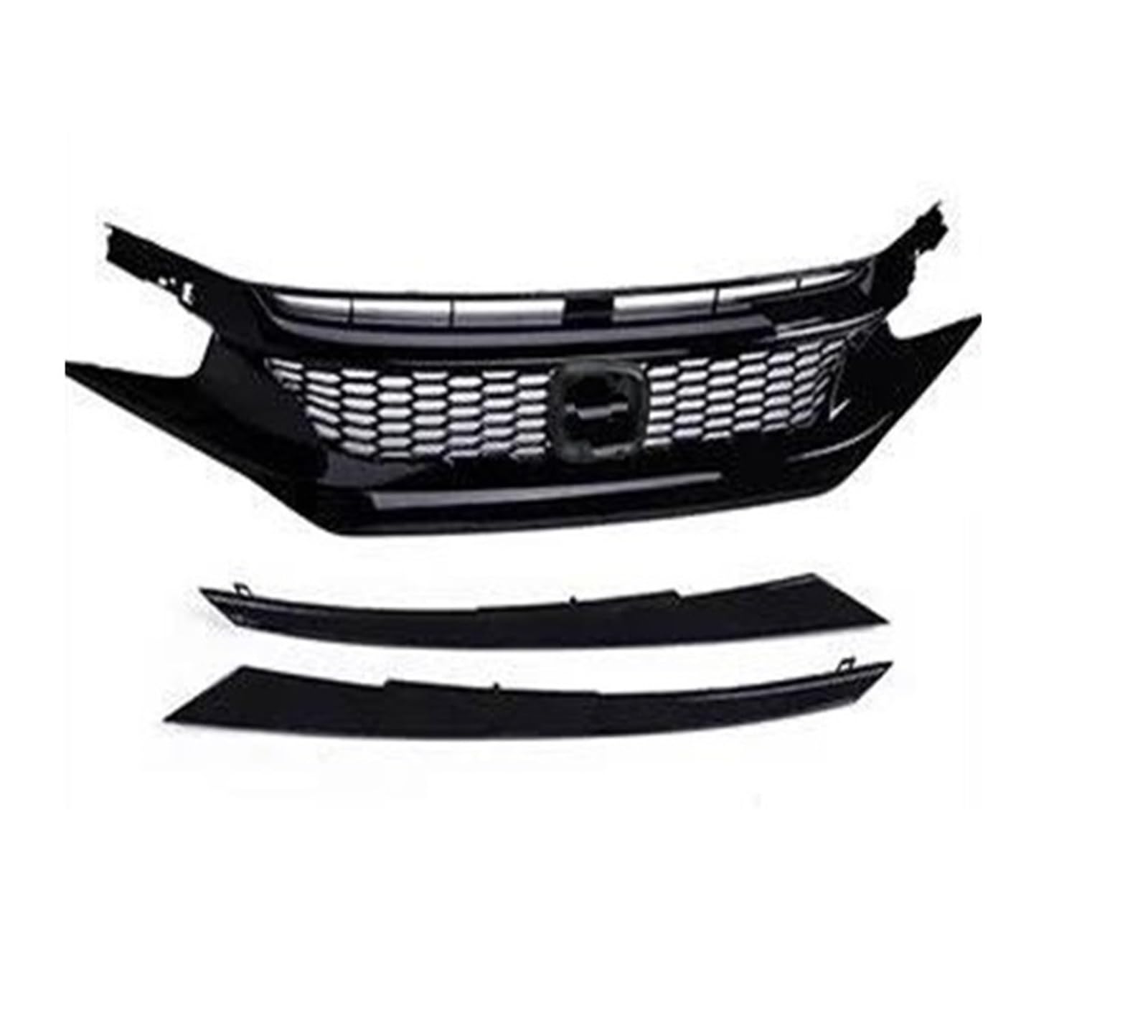 Auto Kühlergrill Für Civic Limousine Fließheck 2016 2017 2018 2019 2020 Racing Grill Frontschürze Grille Netz Front Kühlergrill(16-18 D) von Awqmx