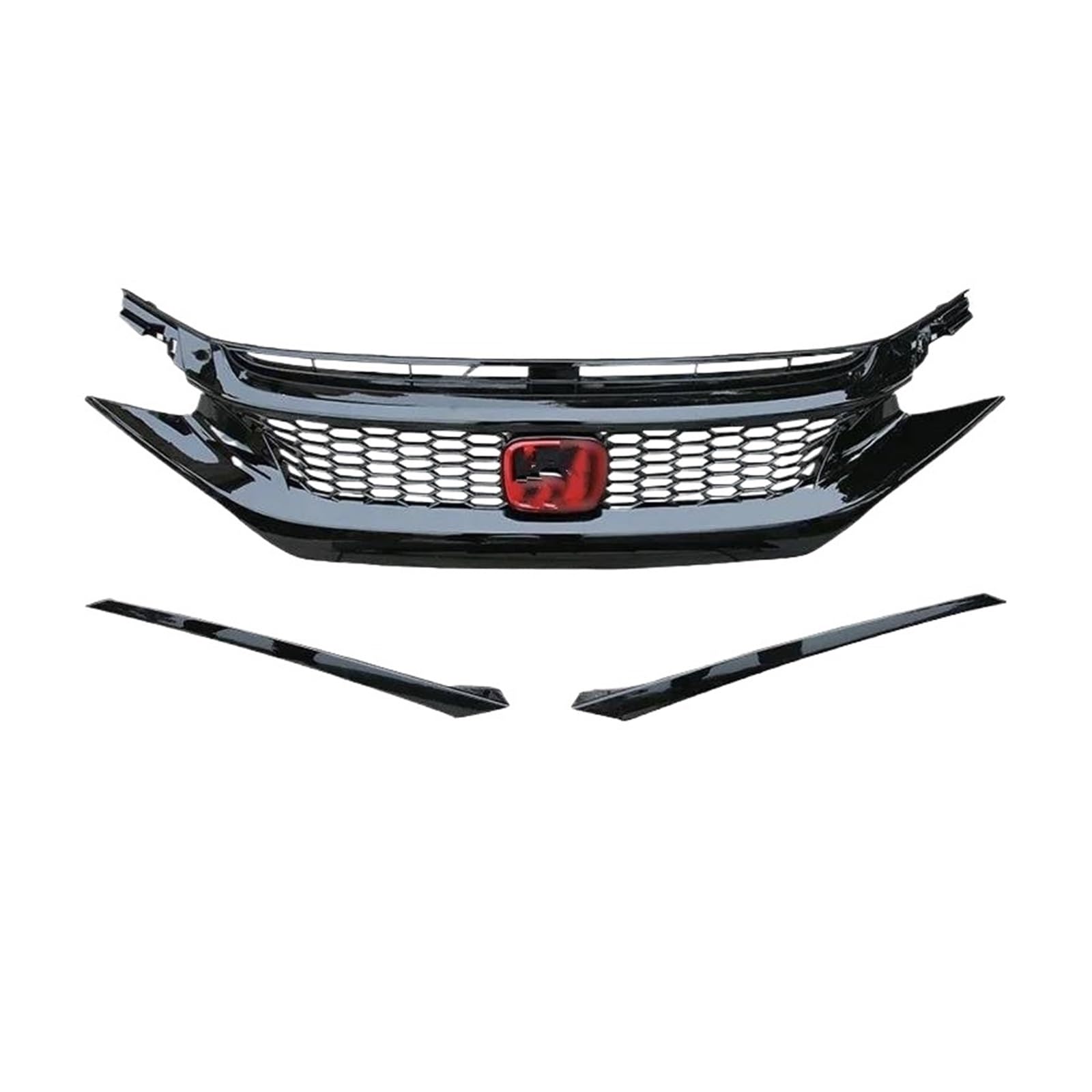 Auto Kühlergrill Für Civic Limousine Fließheck 2016 2017 2018 2019 2020 Racing Grill Frontschürze Grille Netz Front Kühlergrill(19 C) von Awqmx