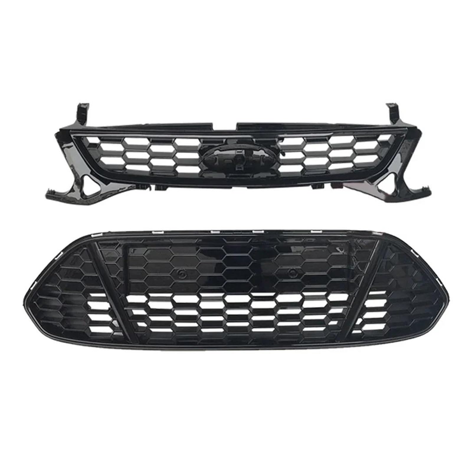 Auto Kühlergrill Für Ford Für Mondeo 2011 2012 2013 MK4 Front Upper Lower Grill Front Kühlergrill(Front and Lower) von Awqmx