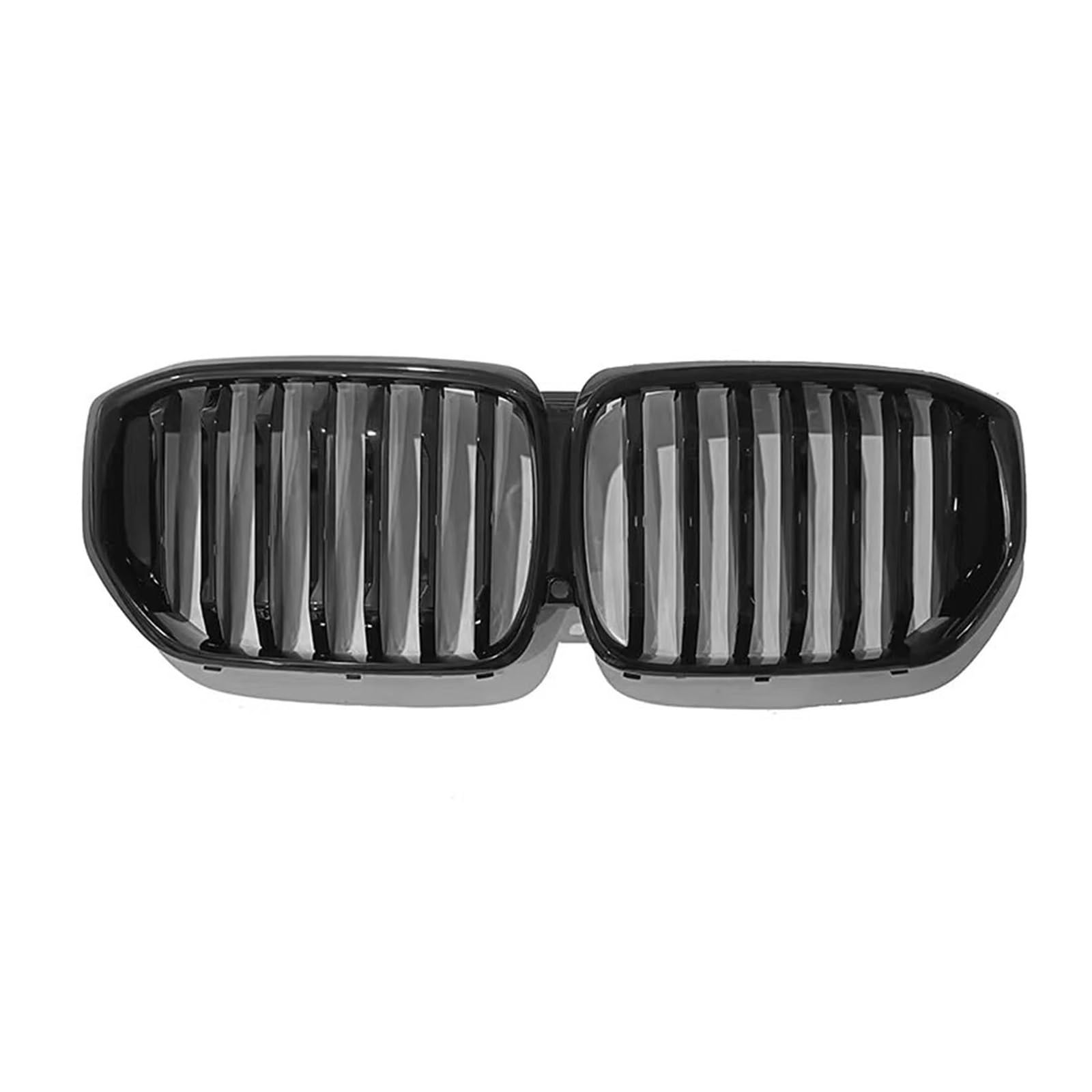 Auto Kühlergrill Für G05 LCI Für X5 2023-2024 Schwarzes Einzellamellen-Stil Auto-Oberstoßstangenhauben-Netzgitter Mit Kameraloch Frontgrill Renngrill Front Kühlergrill(Single Slat Style) von Awqmx