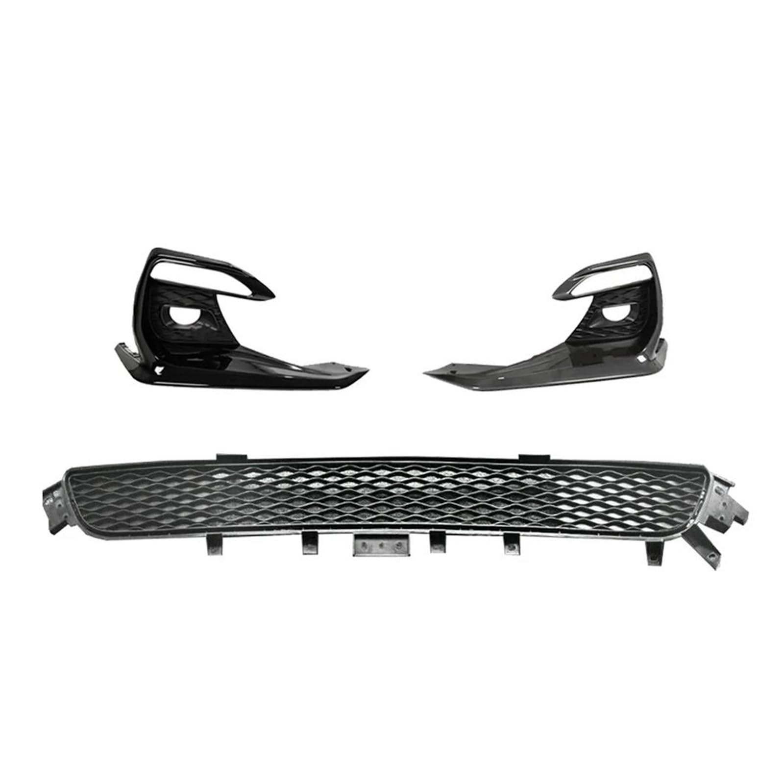 Auto Kühlergrill Für Infiniti Für Q50 2018-2022 Sport Modell Nur Front Lower Bumper Hood Grille Grill + Nebel Licht Lampe Abdeckung Lünette Rahmen Trim Body Kit Front Kühlergrill von Awqmx