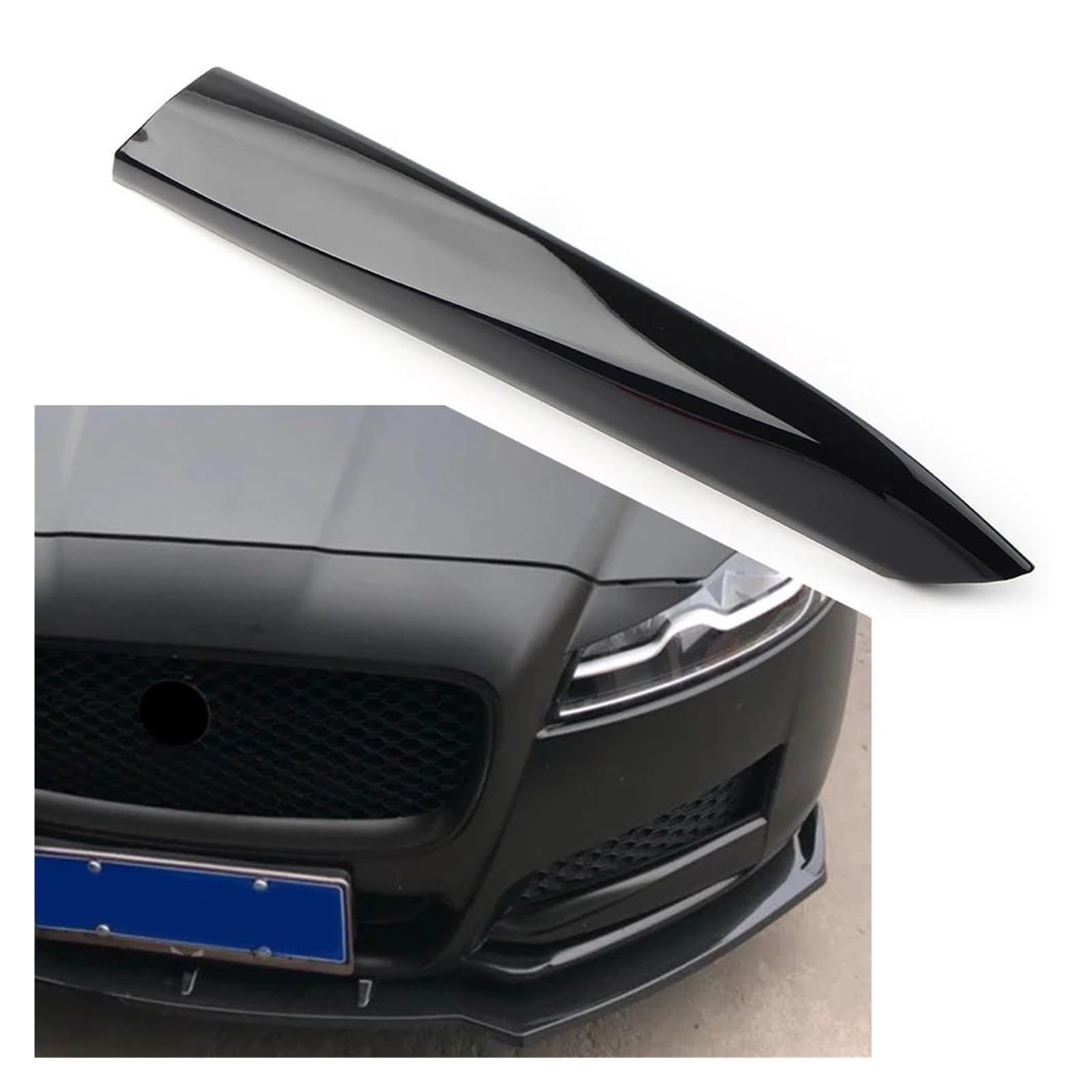 Auto Kühlergrill Für Jaguar XF 2016 2017 2018 2019 2020 ABS Kunststoff Rechts Links Seite Auto Front Stoßstange Unteren Grill Glanz Schwarz Einfügen Abdeckung Trim Front Kühlergrill(1pc Left) von Awqmx