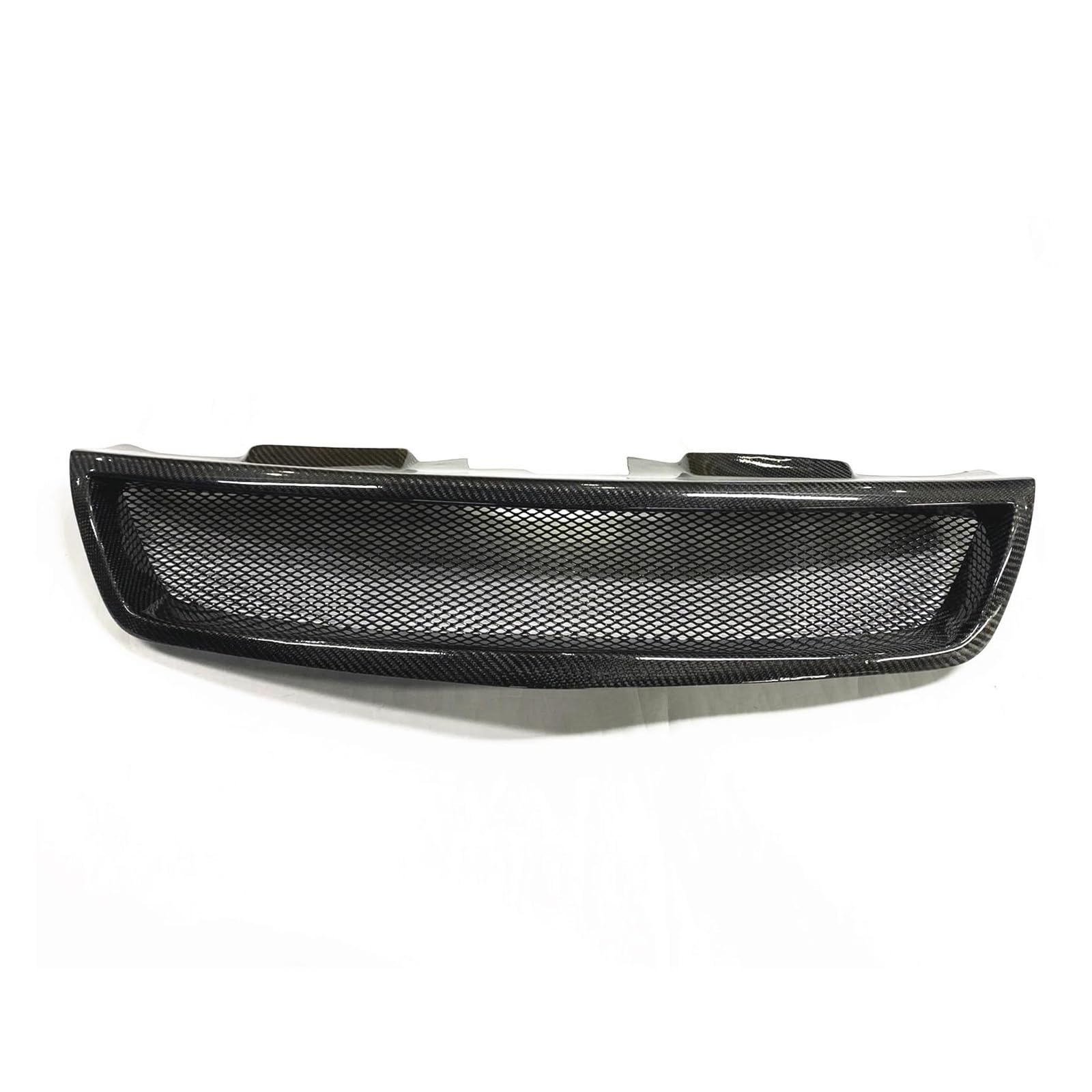 Auto Kühlergrill Für Kia Für Forte Forte5 2010 2011 2012 2013 Koup Coupe Limousine Fiberglas/Kohlefaser Auto Obere Stoßstange Haube Mesh Vorne Kühlergrill Grill Front Kühlergrill(Real Carbon Fiber) von Awqmx