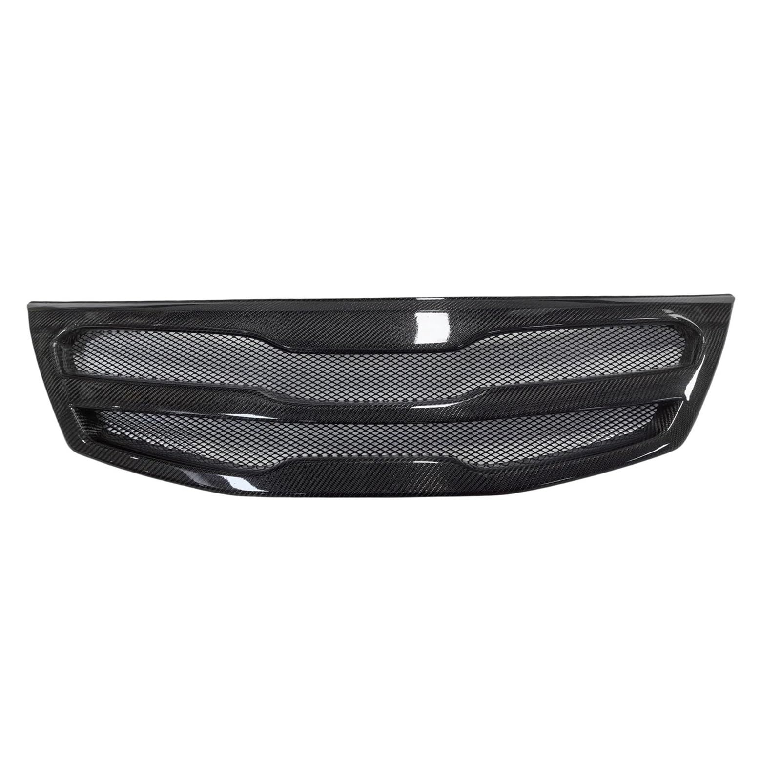 Auto Kühlergrill Für Kia Für Sorento R 2009-2012 Kühlergrill Racing Grill Echt Carbon Faser/Fiberglas Waben Stil Oberen Stoßstange Haube Mesh Grid Front Kühlergrill(Real Carbon Fiber) von Awqmx