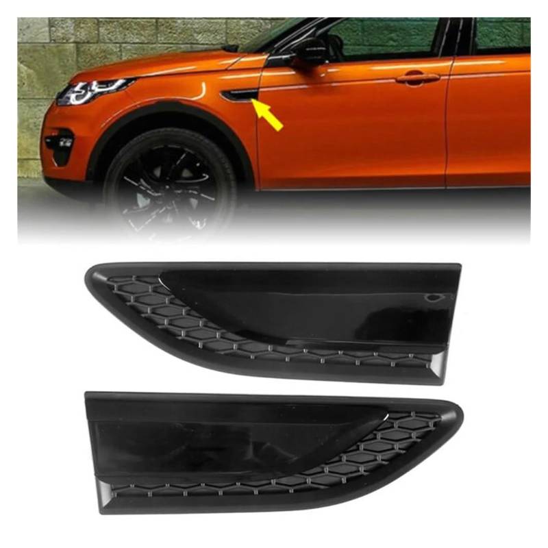 Auto Kühlergrill Für Land Für Rover Discovery Sport L550 2015 2016 2017 2018 2019 2020 2021 2Pcs Auto Vorderseite Kotflügel Grille Vent Kanal Jalousie Front Kühlergrill von Awqmx