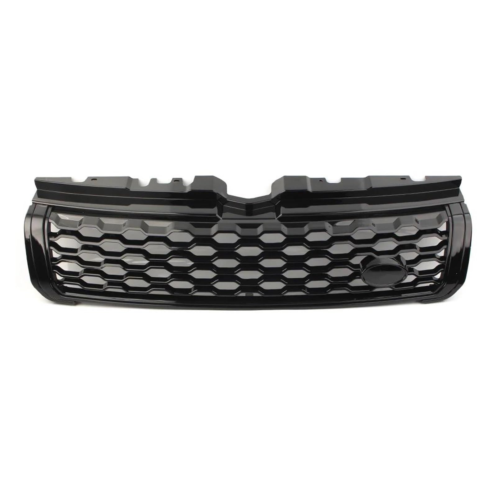 Auto Kühlergrill Für Land Für Rover Für Range Für Rover Evoque 2010 2011 2012 2013 2014 2015 2016 2017 2018 1 Stücke Auto Front Upper Grille Grill W/Logo Front Kühlergrill(Schwarz) von Awqmx