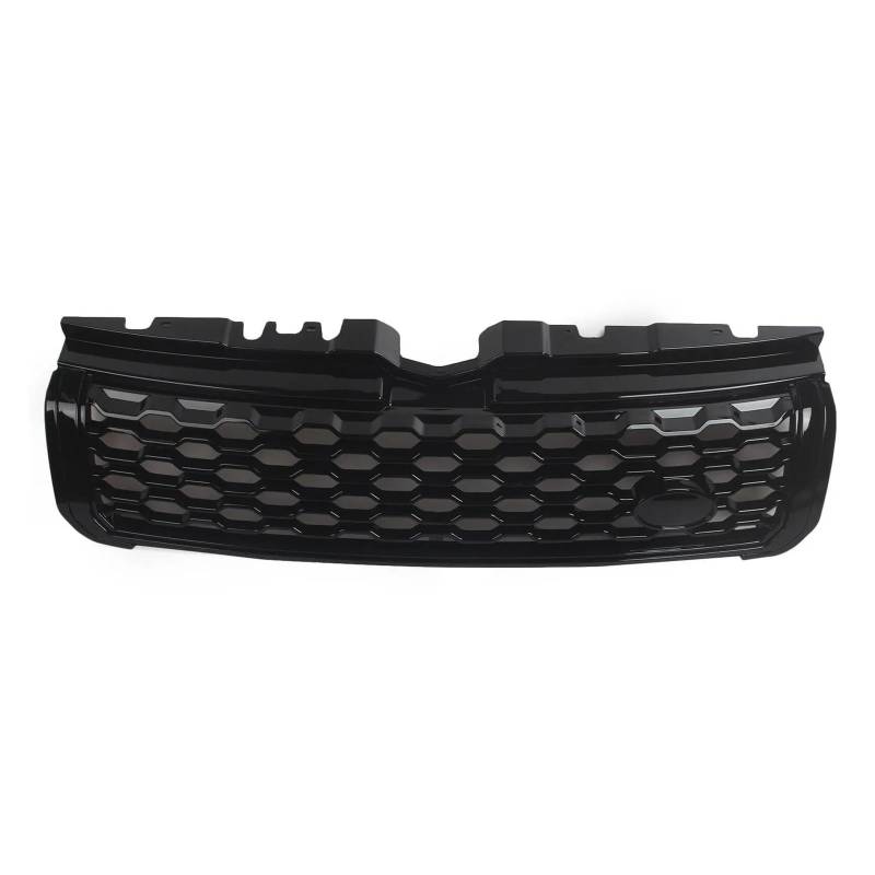 Auto Kühlergrill Für Land Für Rover Für Range Für Rover Evoque 2010 2011 2012 2013 2014-2018 Grill Schwarz/Silber Frontgrill Stoßstange Haube Mesh Front Kühlergrill(Schwarz) von Awqmx