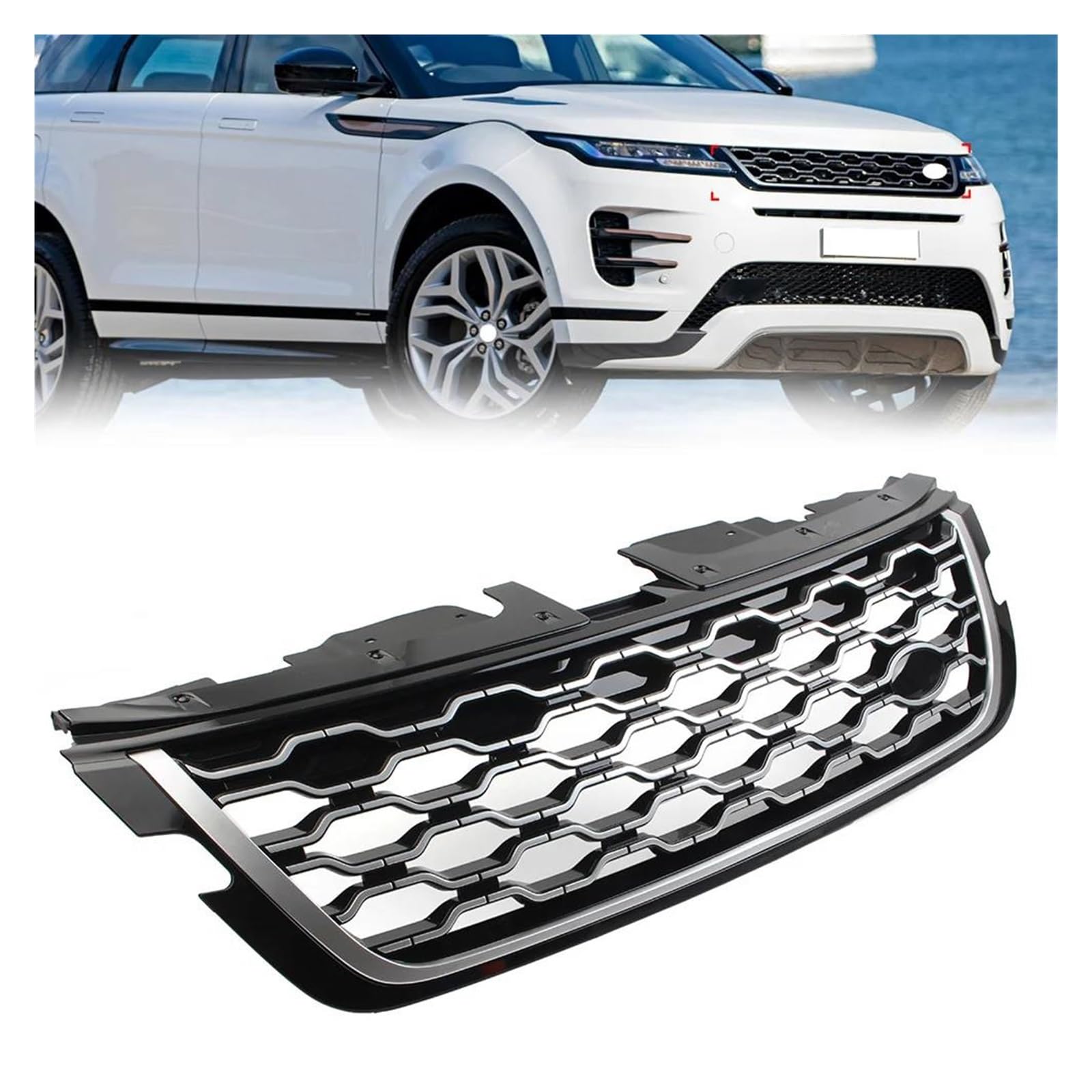 Auto Kühlergrill Für Land Für Rover Für Range Für Rover Evoque 2020 2021 2022 LR155546 Auto Vorderen Stoßfänger Lufteinlass Grille Grill Ersatz Front Kühlergrill von Awqmx