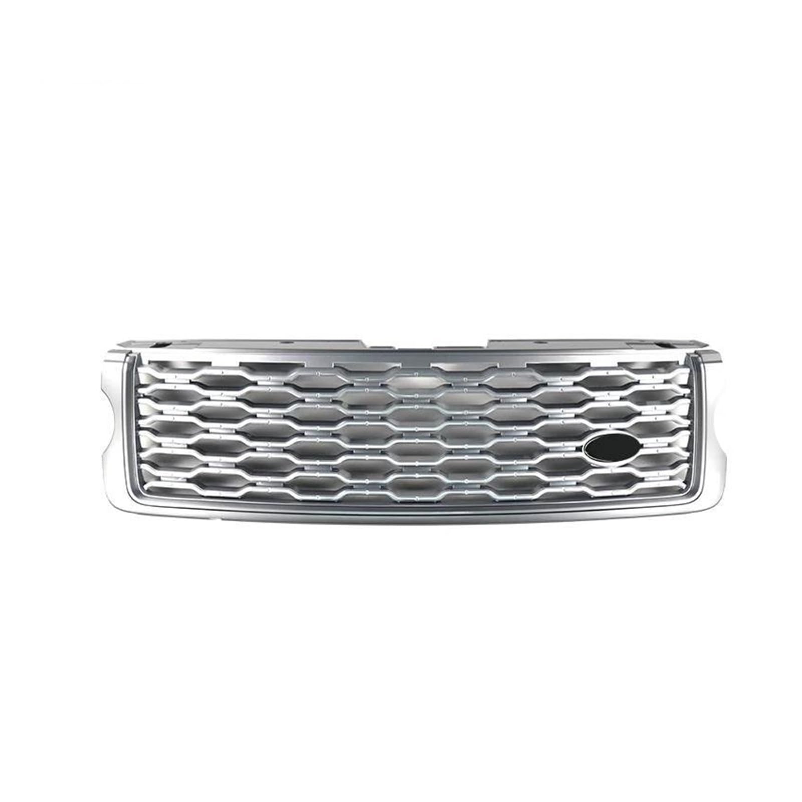 Auto Kühlergrill Für Land Für Rover Für Range Für Rover Vogue L405 Upgrade 2013-2022 Mesh Grills Zubehör ABS Auto Vorderen Stoßfänger Grille Front Kühlergrill(13-17 All Silver) von Awqmx