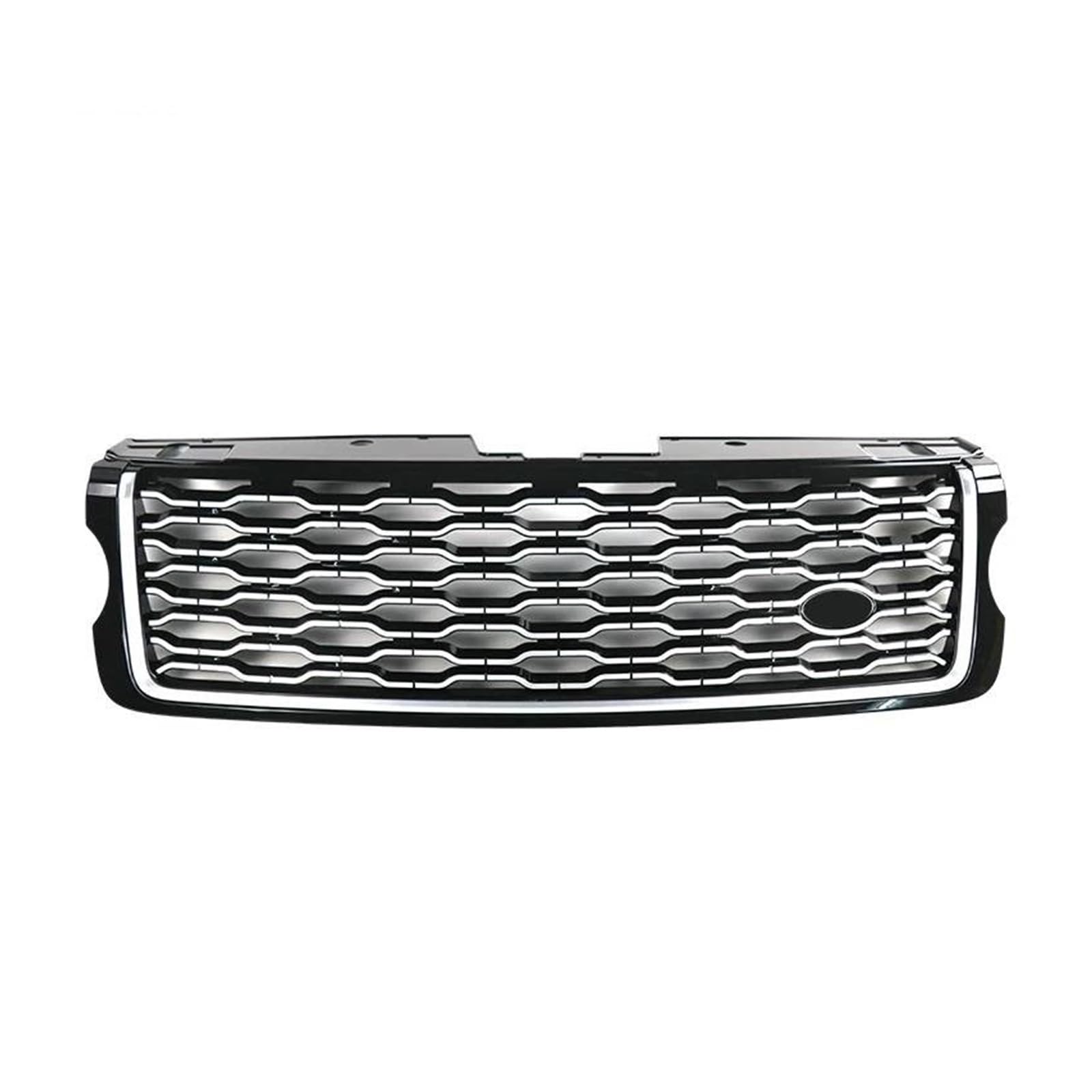 Auto Kühlergrill Für Land Für Rover Für Range Für Rover Vogue L405 Upgrade 2013-2022 Mesh Grills Zubehör ABS Auto Vorderen Stoßfänger Grille Front Kühlergrill(13-17 Silver Black) von Awqmx