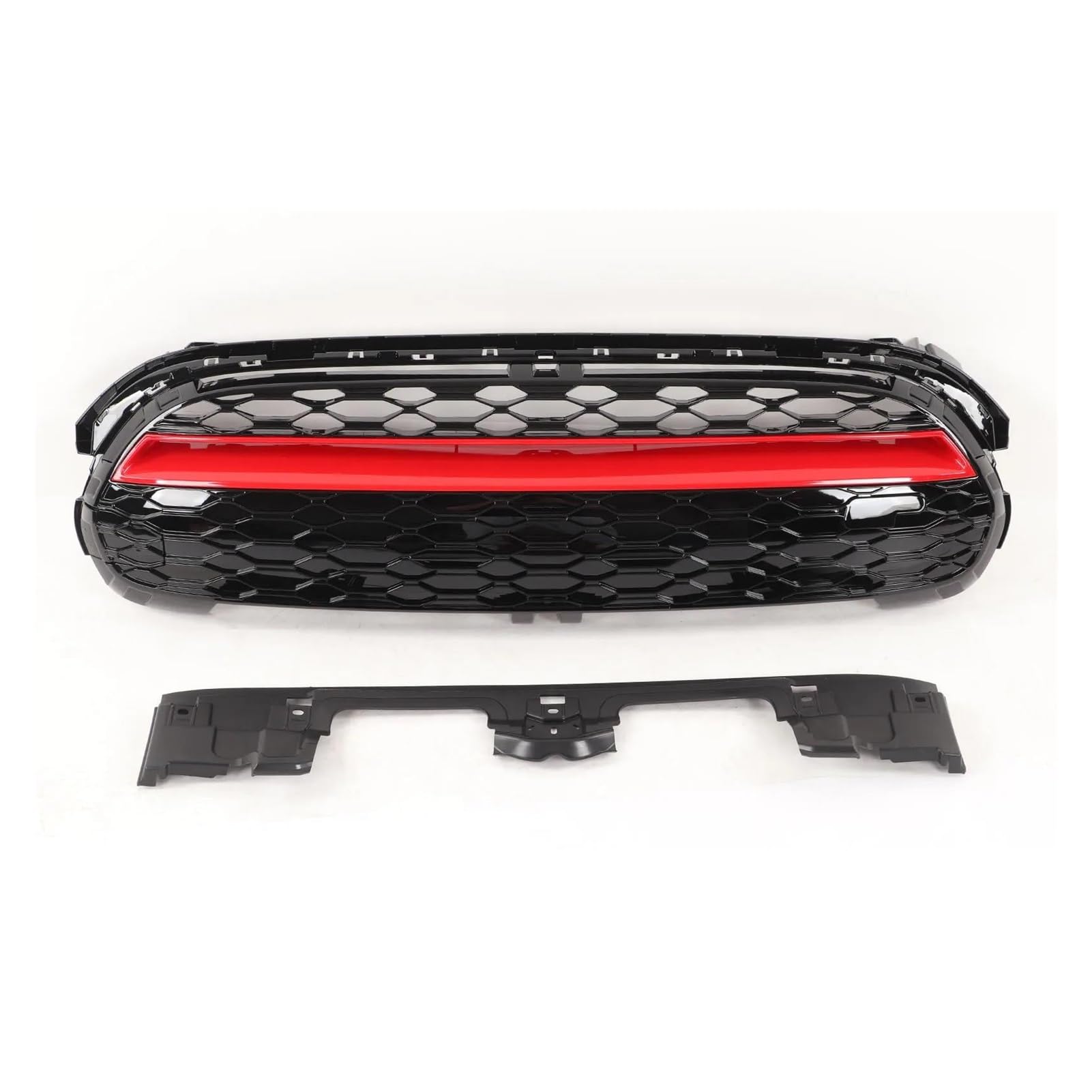 Auto Kühlergrill Für Mini F55 F56 F57 One Cooper S JCW GP 2014‑2021 Frontgrill Schnappbefestigung Frontstoßstangengrill Schutz Anti-Fading Ansaugabdeckung Oben Front Kühlergrill von Awqmx