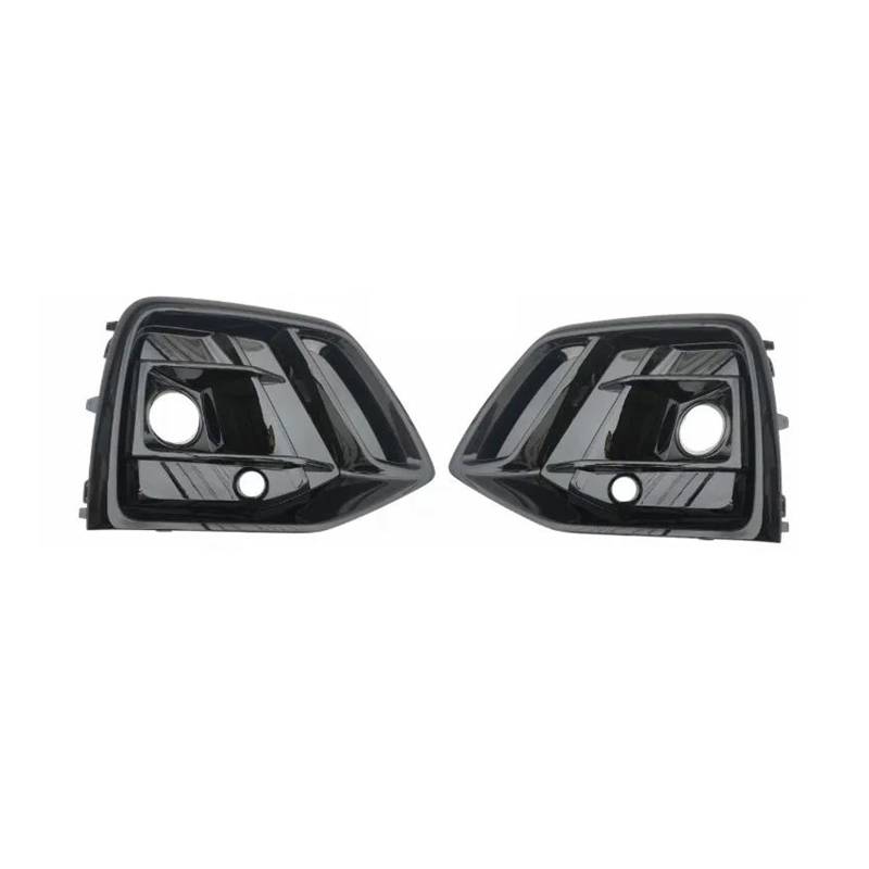 Auto Kühlergrill Für Q5 SQ5 S-Linie Sline Sport 2021 2022 2023 Links Rechts Auto Front Stoßstange Nebel Licht Kühlergrill Grill Abdeckung Mit Acc Loch Front Kühlergrill(Black 1 Pair) von Awqmx