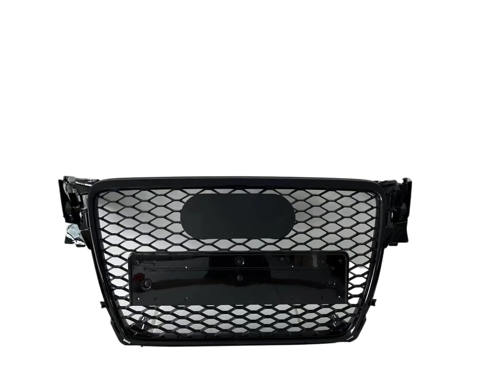 Auto Kühlergrill Für RS4 Für A4/S4 B8 2009 2010 2011 2012 (Umrüstung Auf RS4-Stil) Autozubehör Werkzeuge Auto Frontstoßstangengrill Front Kühlergrill(Black Emblem) von Awqmx