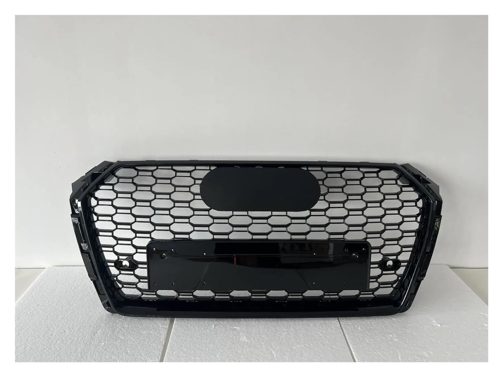 Auto Kühlergrill Für RS4 Für A4/S4 B9 2017 2018 2019 (Umrüstung Auf RS4-Stil) Autozubehör Werkzeuge Auto Frontstoßstangengrill Front Kühlergrill(Schwarz) von Awqmx