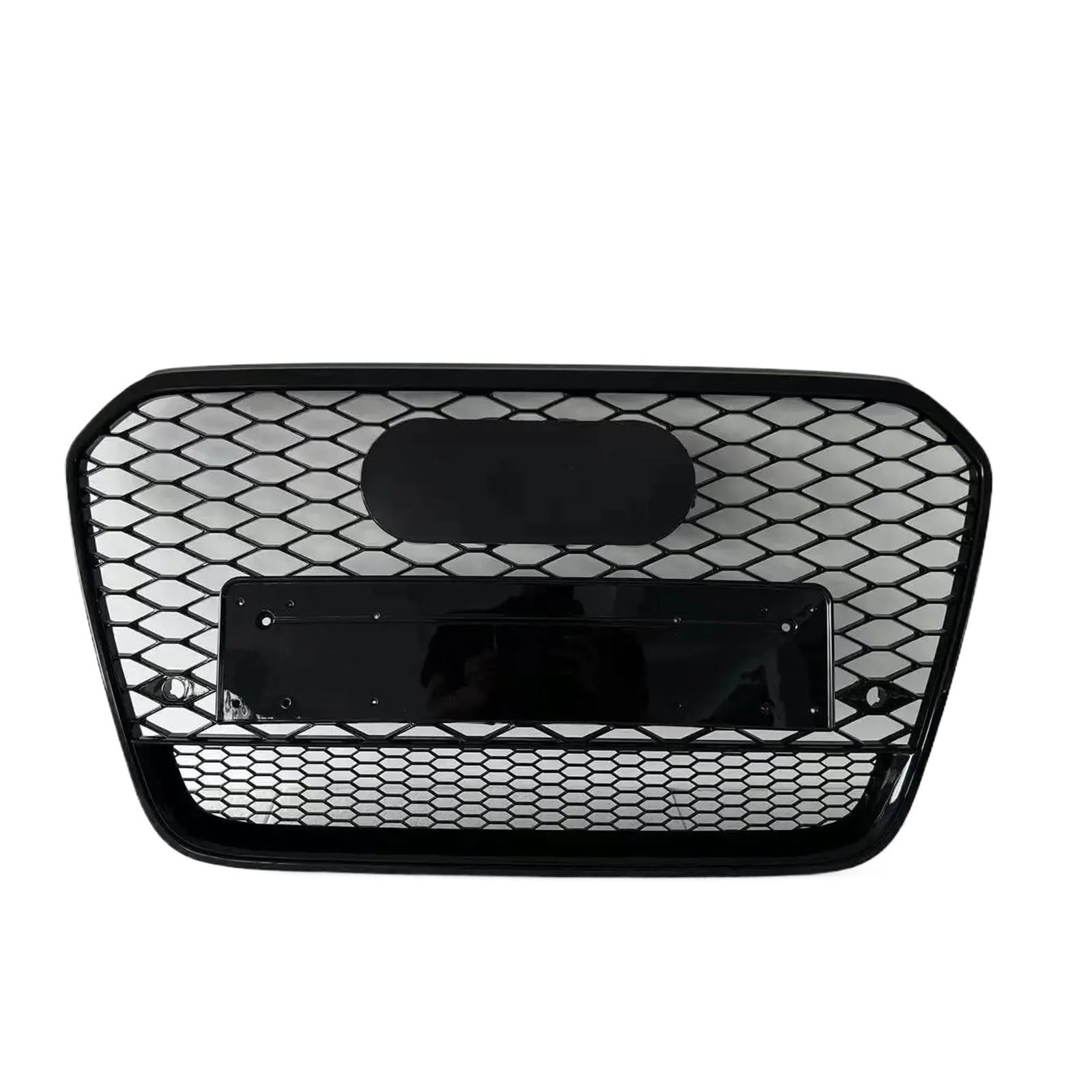 Auto Kühlergrill Für RS6 Für A6/S6 C7 2012 2013 2014 2015 (Umrüstung Auf RS6-Stil) Autozubehör Werkzeuge Auto Frontstoßstangengrill Front Kühlergrill(Chrome Emblem) von Awqmx