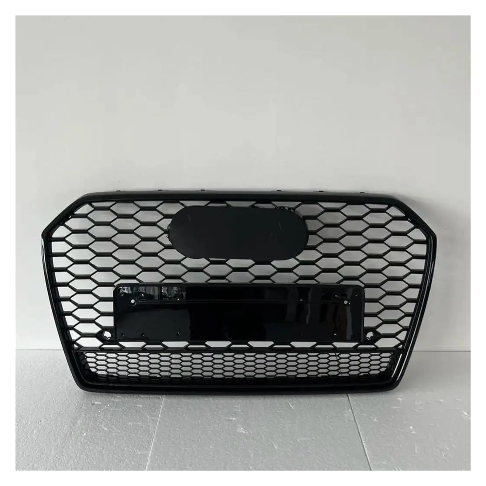 Auto Kühlergrill Für RS6 Für A6/S6 C7 2016 2017 2018 (Refit Für RS6 Stil) Auto Zubehör Werkzeuge Auto Front Stoßstange Kühlergrill Front Kühlergrill(Black Emblem) von Awqmx