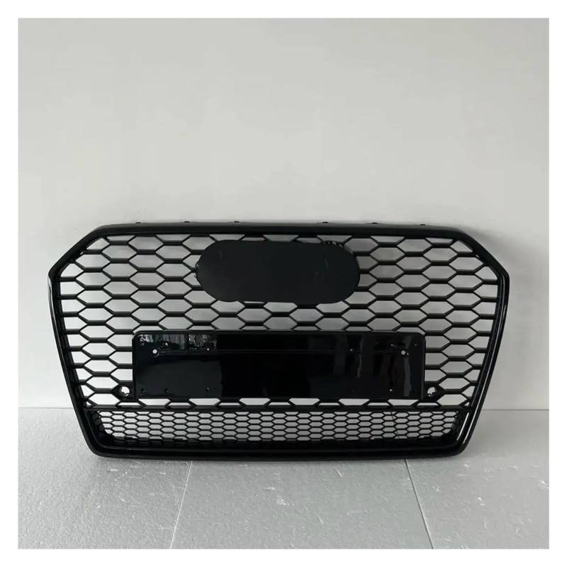 Auto Kühlergrill Für RS6 Für A6/S6 C7 2016 2017 2018 (Refit Für RS6 Stil) Auto Zubehör Werkzeuge Auto Front Stoßstange Kühlergrill Front Kühlergrill(Chrome Emblem) von Awqmx