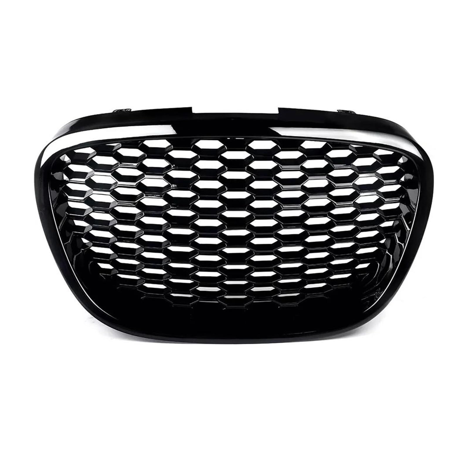 Auto Kühlergrill Für Seat Für Leon MK2 1P1 2006-2009 Autozubehör Schwarz Glänzend Auto-Front-Wabengrill Mesh-Grill Ohne Emblem Renngrills Front Kühlergrill von Awqmx