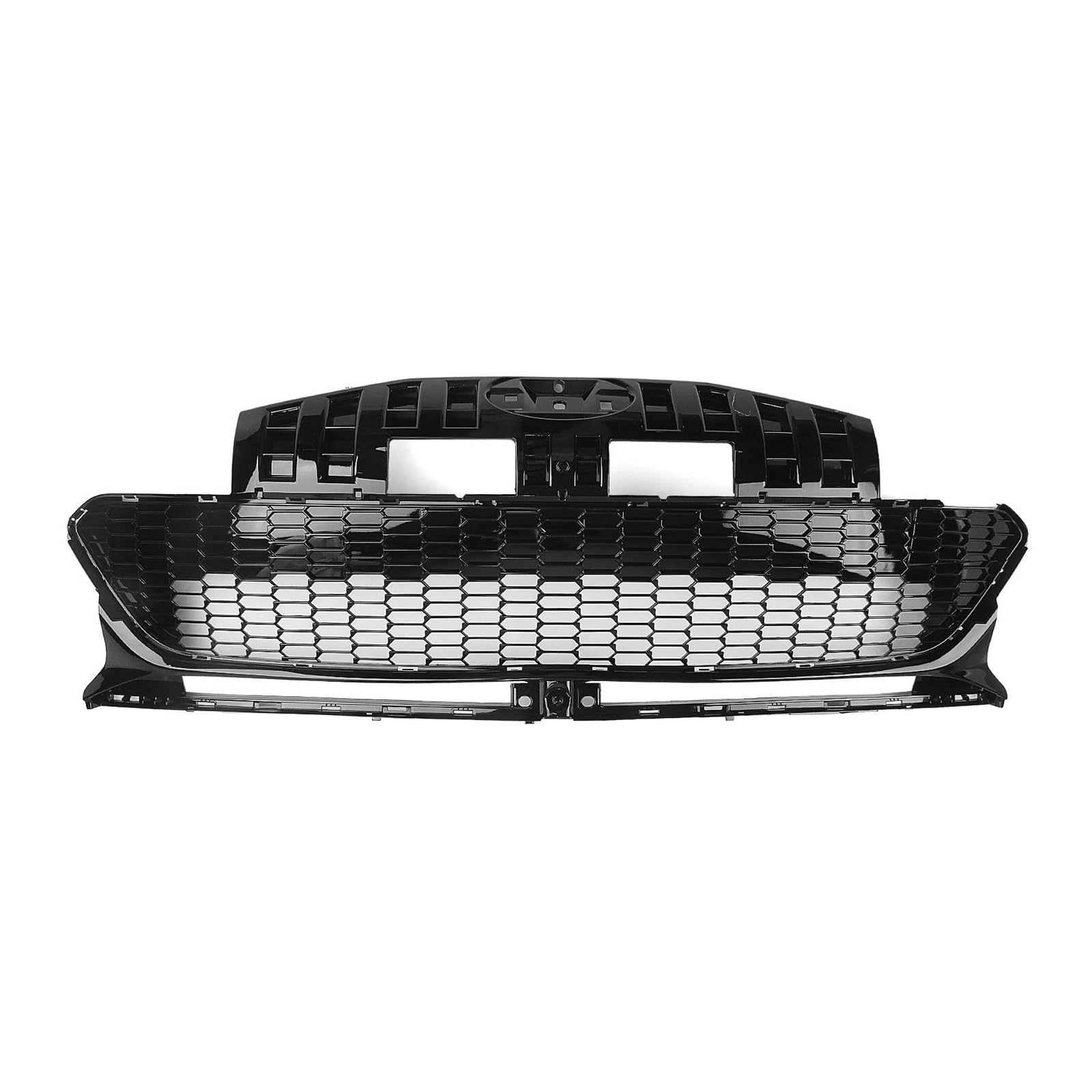 Auto Kühlergrill Für Subaru Für BRZ ZD8 2022-2024 Coupe 2-Türer Honeycomb Style Frontgrill Grill Glänzend Schwarz Auto Obere Stoßstange Haube Mesh Grid Kit Front Kühlergrill von Awqmx