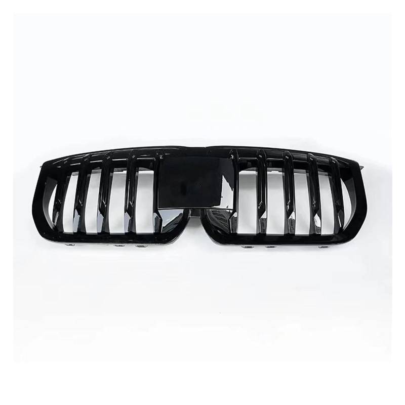 Auto Kühlergrill Für X1 U11 U12 2023-2024 Sport Schwarz Doppellamellen Stil Auto Obere Stoßstange Haube Mesh Grid Body Kit Kühlergrill Racing Grill Front Kühlergrill(Single Slat Style) von Awqmx