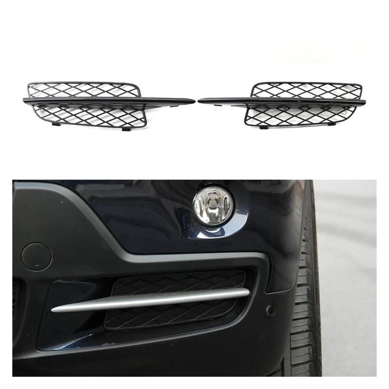 Auto Kühlergrill Für X5 E70 2007 2008 2009 2010 ABS Auto Front Stoßstange Nebel Lampe Mesh Schutz Grille Links + Rechts 1 Paar Nebel Licht Grill Front Kühlergrill von Awqmx