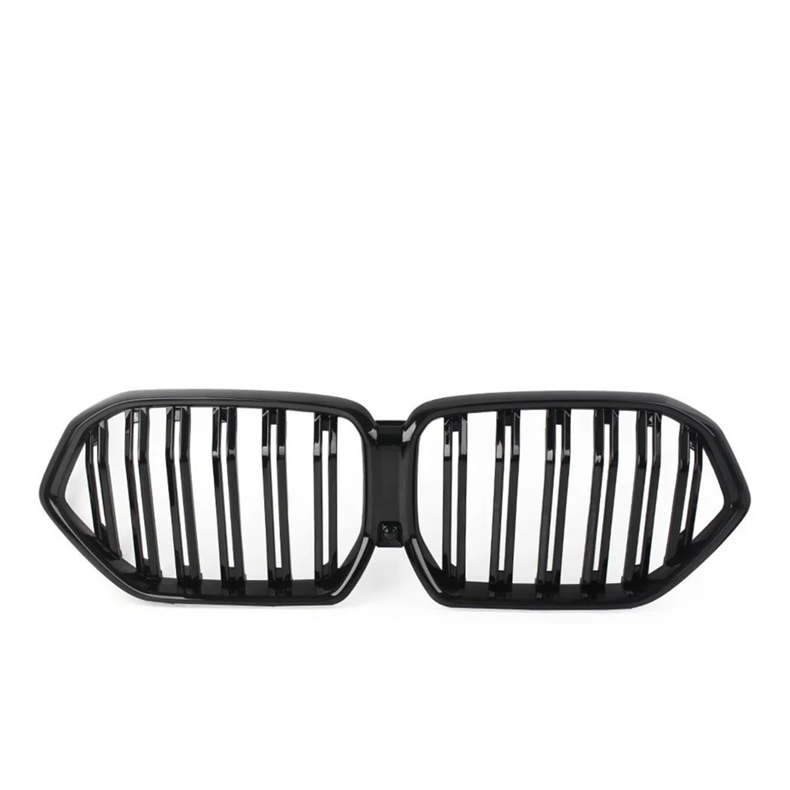 Auto Kühlergrill Für X6 G06 2020 2021 2022 2023 Glänzend Schwarz Auto Front Niere Grill Einzel/Doppel Linie Grille Front Kühlergrill(Double Line) von Awqmx