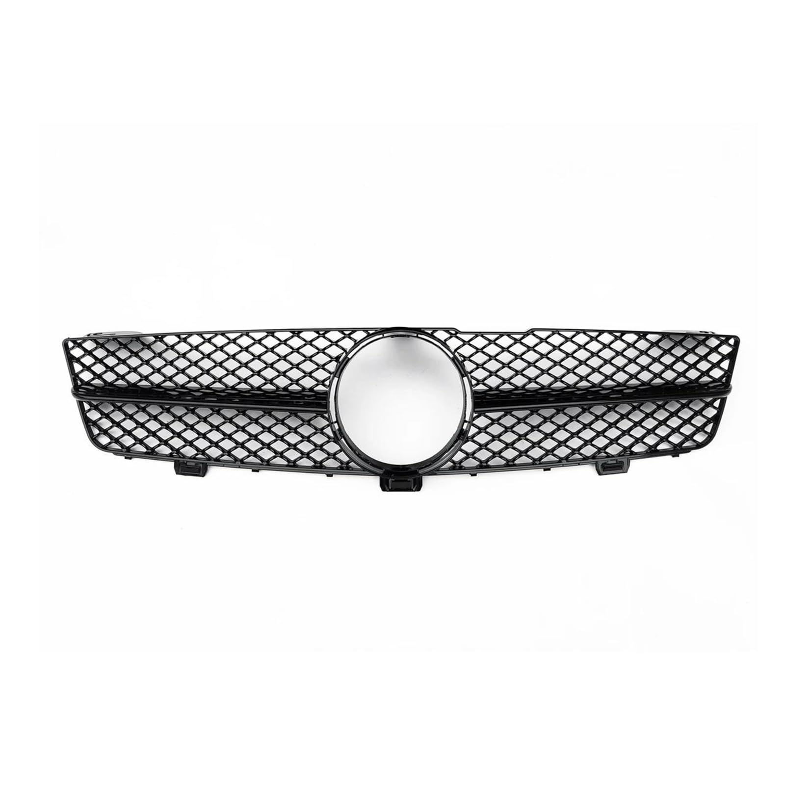 Auto Kühlergrill Grill Für Benz W219 Für CLS KLASSE 2009-2011 CLS350 CLS500 CLS550 CLS600 Kühlergrill Schwarz/Silber Oberen Stoßfänger Haube Mesh Front Kühlergrill(Schwarz) von Awqmx