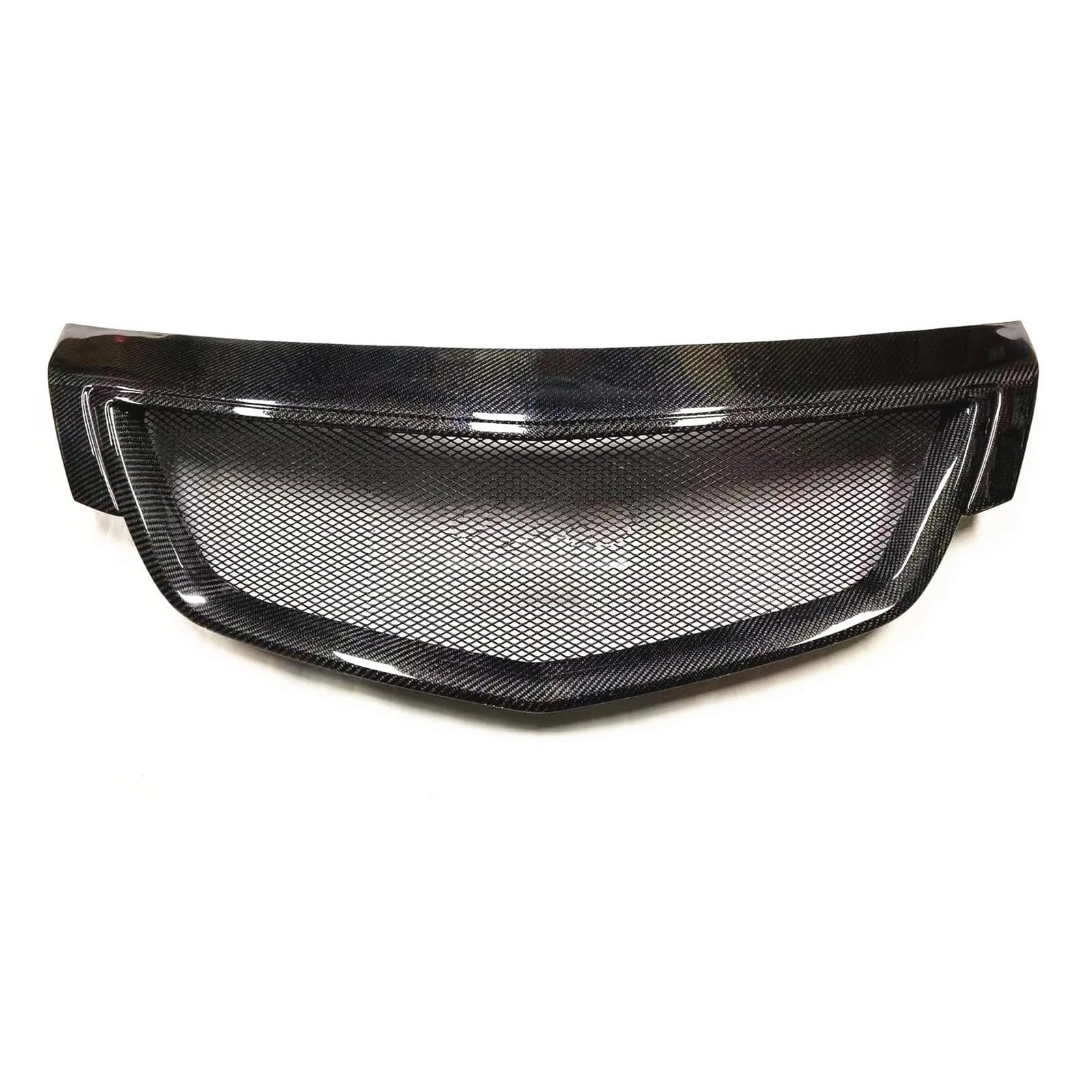 Auto Kühlergrill Kühlergrill Für Acura TL 2012–2014, 4-türig, Fiberglas/Kohlefaser, Waben-Stil, Auto-Oberstoßstangen-Ansaughaube, Maschengitter-Grill Front Kühlergrill(Carbon Fiber) von Awqmx