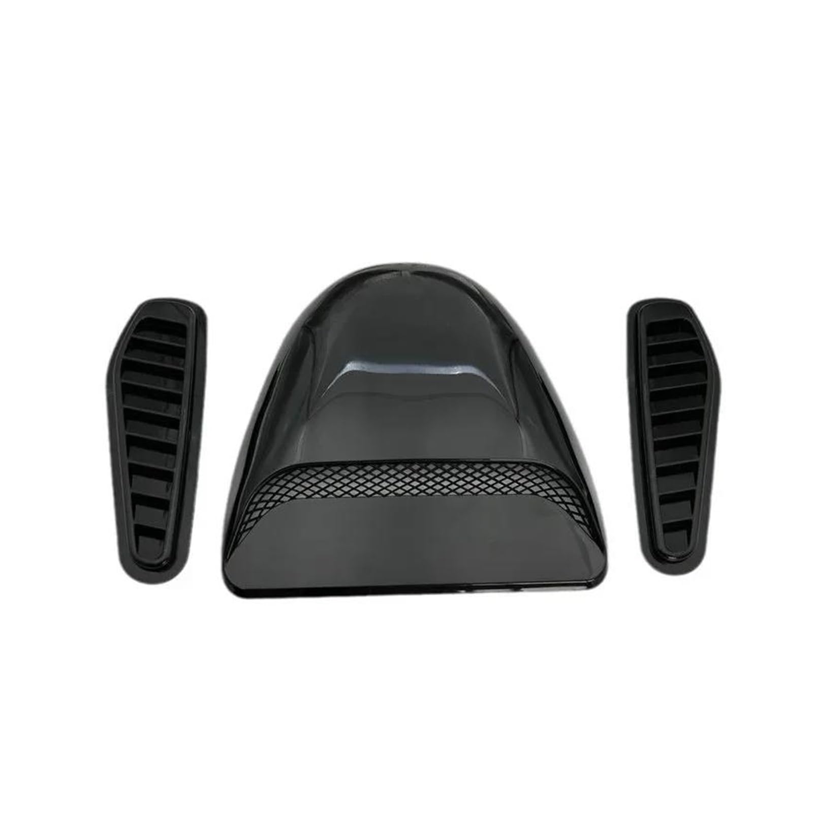 Auto Kühlergrill Luftstrom-Einlassabdeckung, Auto-Luftstrom-Einlass-Dekoration, Löffel, Motorhaube, Lüftungsabdeckung, Universelle Luftstrom-Entlüftungsschutzabdeckung Front Kühlergrill(Black-3pcs) von Awqmx